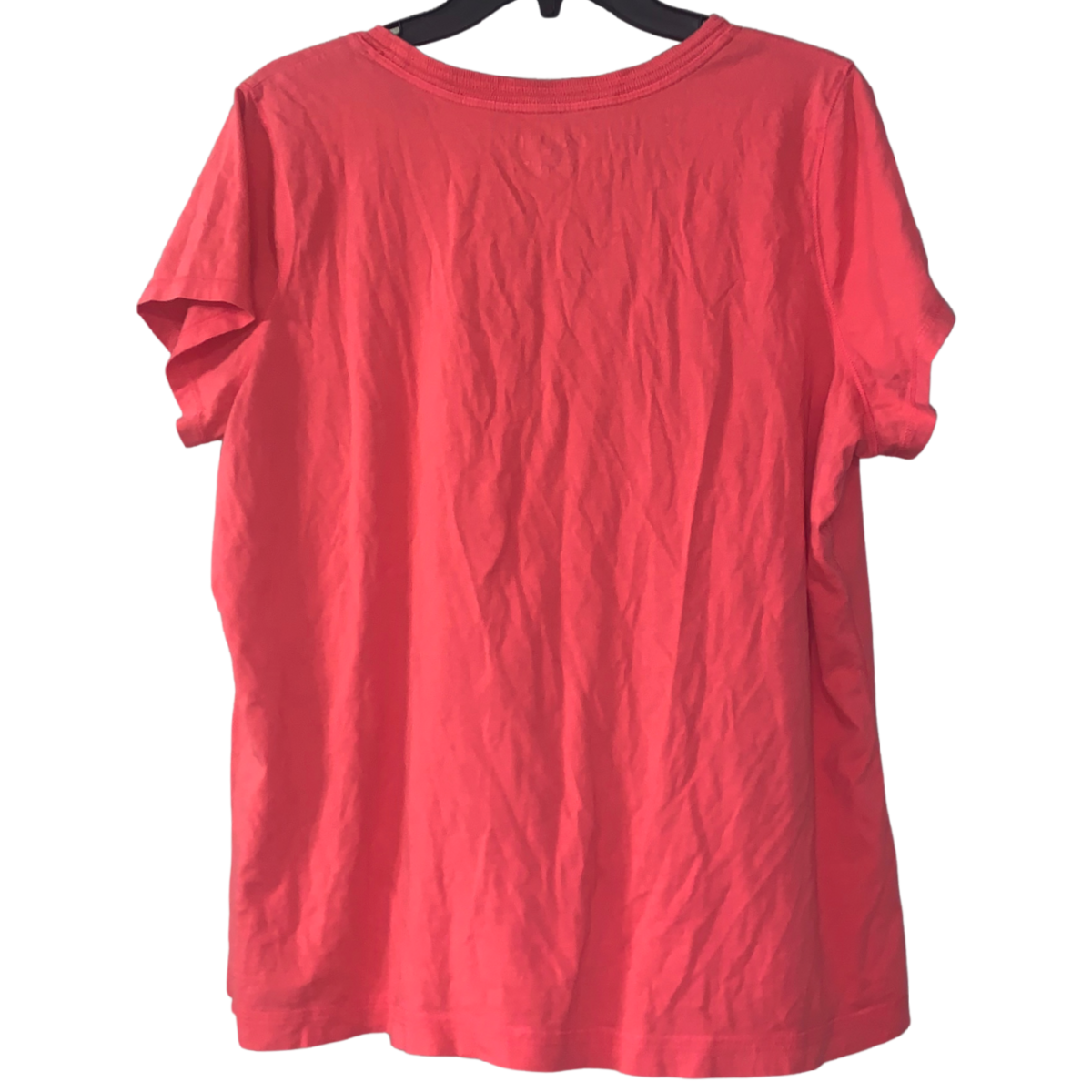 Avenue Size 18/20 T-Shirt Scoop Neck Short Sleeve Coral Pink 100% Pima Cotton