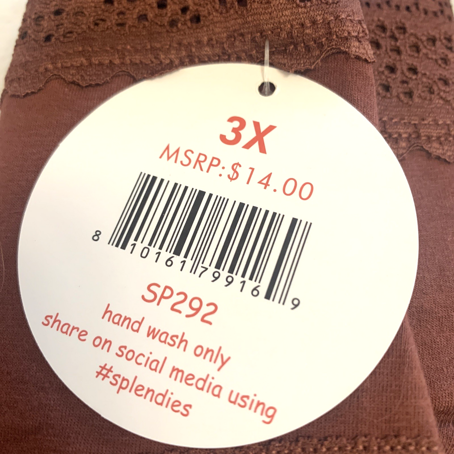 Splendies Bikini Panties Size 3x Beach Seashells Lot of 3 New Pairs of Underwear