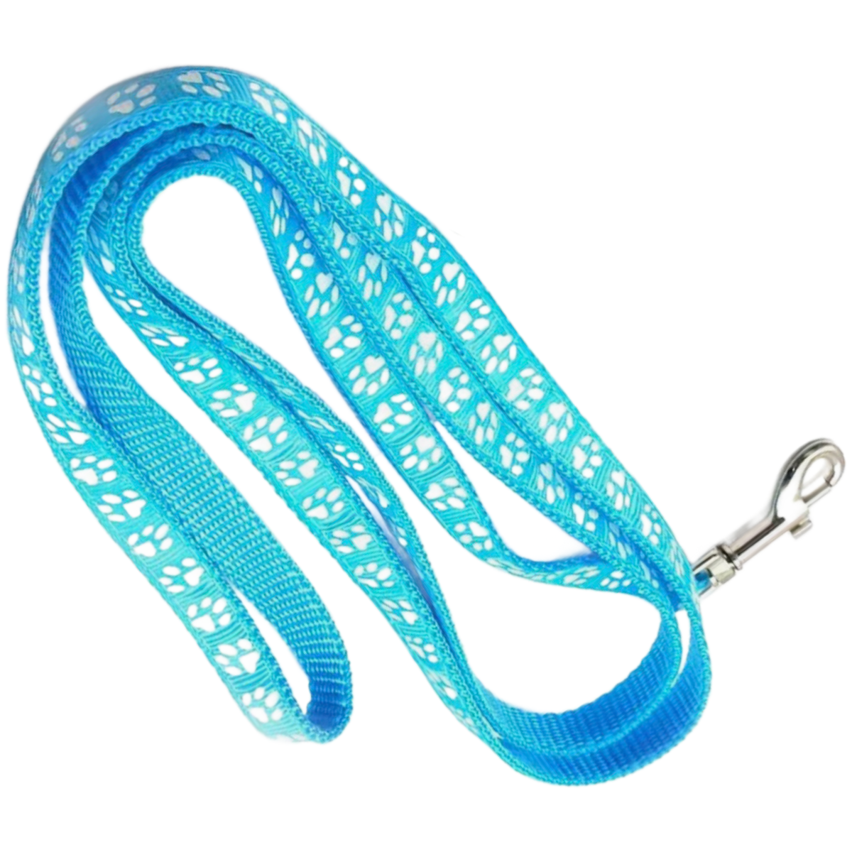 Pet Leash & Collar Combo Cat or Puppy Dog Paw Small 7.5"-12.5" Neck NEW 2pc Lot