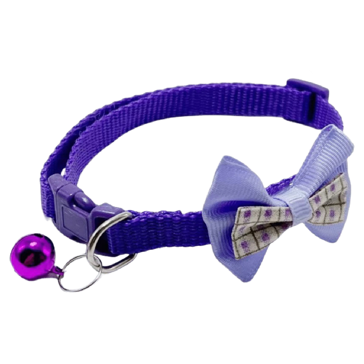 Plaid Bow Adjustable Kitty Cat Or Puppy Breakaway Collar w/ Bell NEW