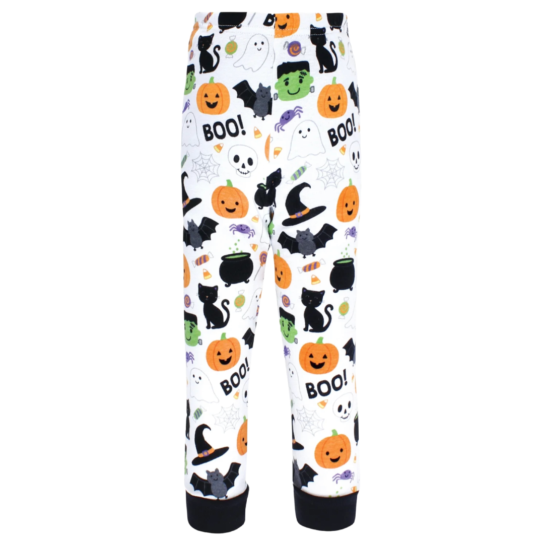 Halloween Toddler 2pc PJs Size 5T Cat Bat Spider Long Sleeve Top Pants Set NWT