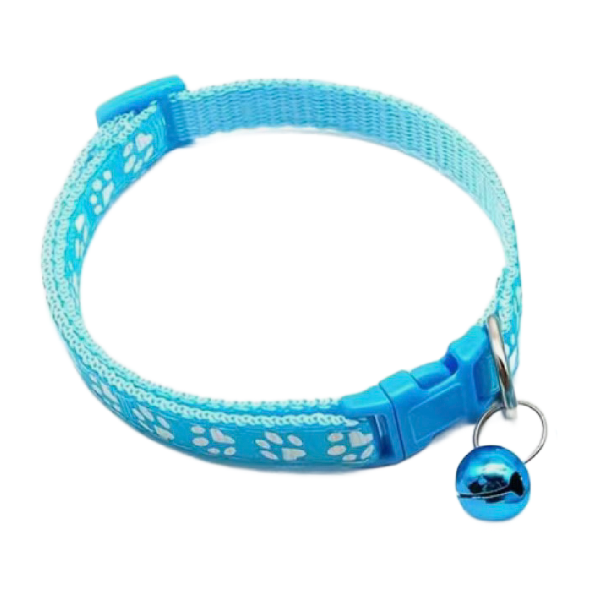 Pet Leash & Collar Combo Cat or Puppy Dog Paw Small 7.5"-12.5" Neck NEW 2pc Lot