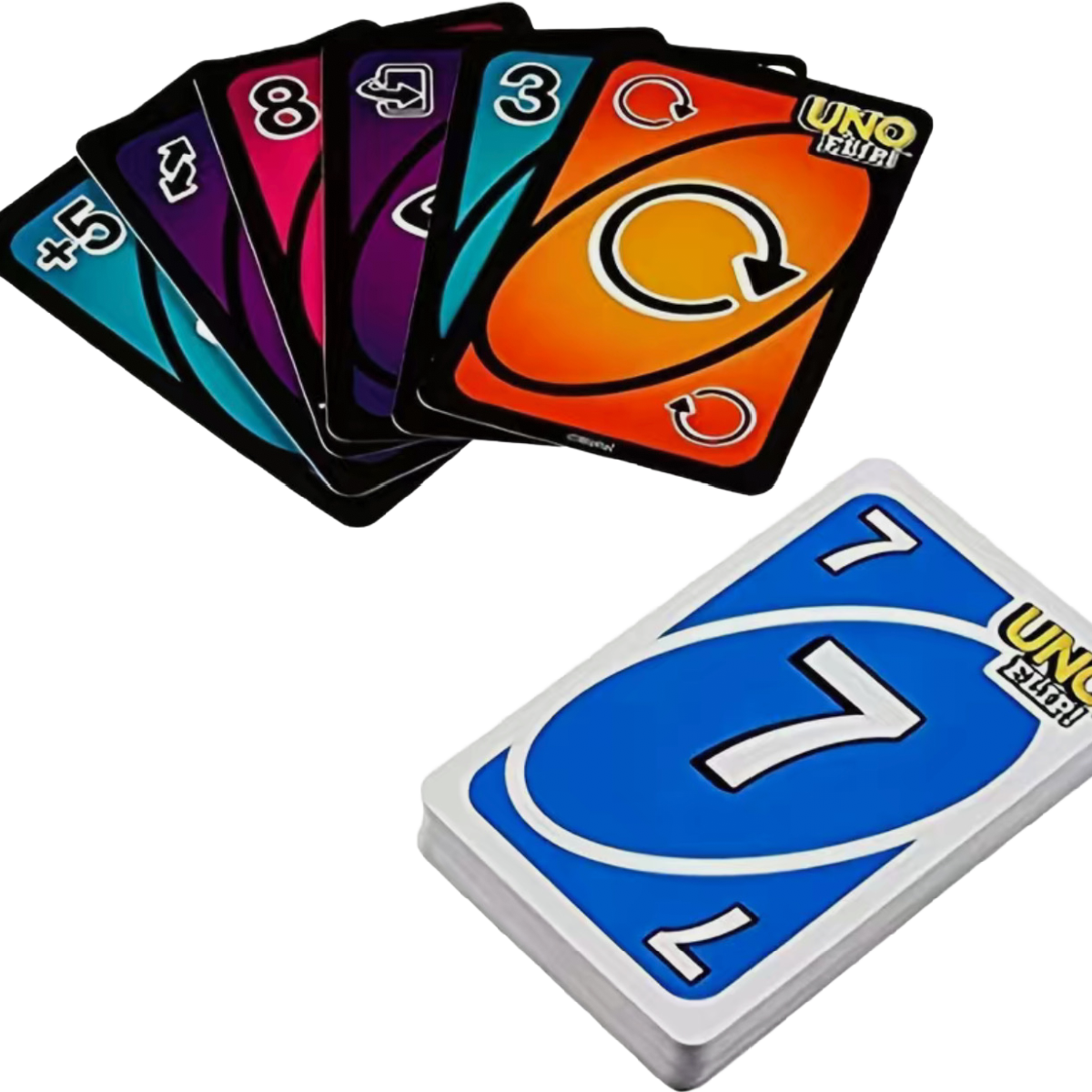Mattel UNO Flip! Card Double-Sided Cards Game for 2-10 Players Age 7Y Plus NEW