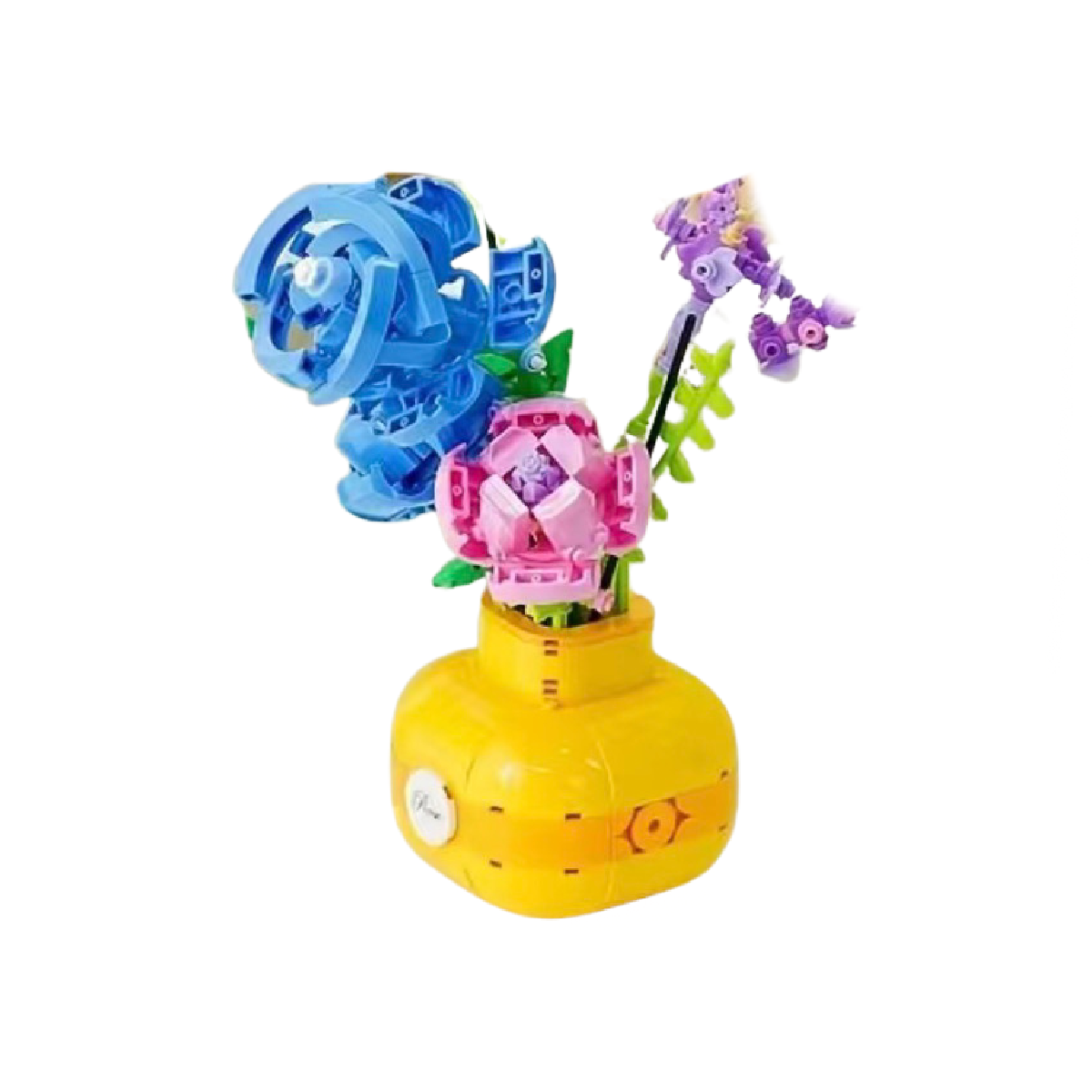Rose Vase Floral Building Blocks Bouquet 522pc Valentine Home Decor Gifts NEW