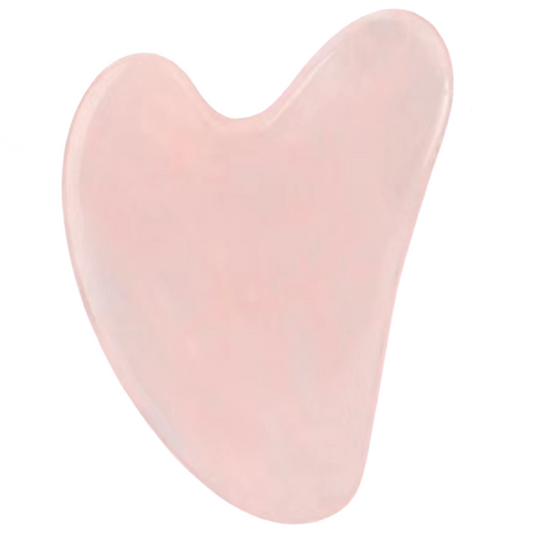 Natural Pale Pink Jade Scraper Gua Sha Face Body Massager Tool NEW