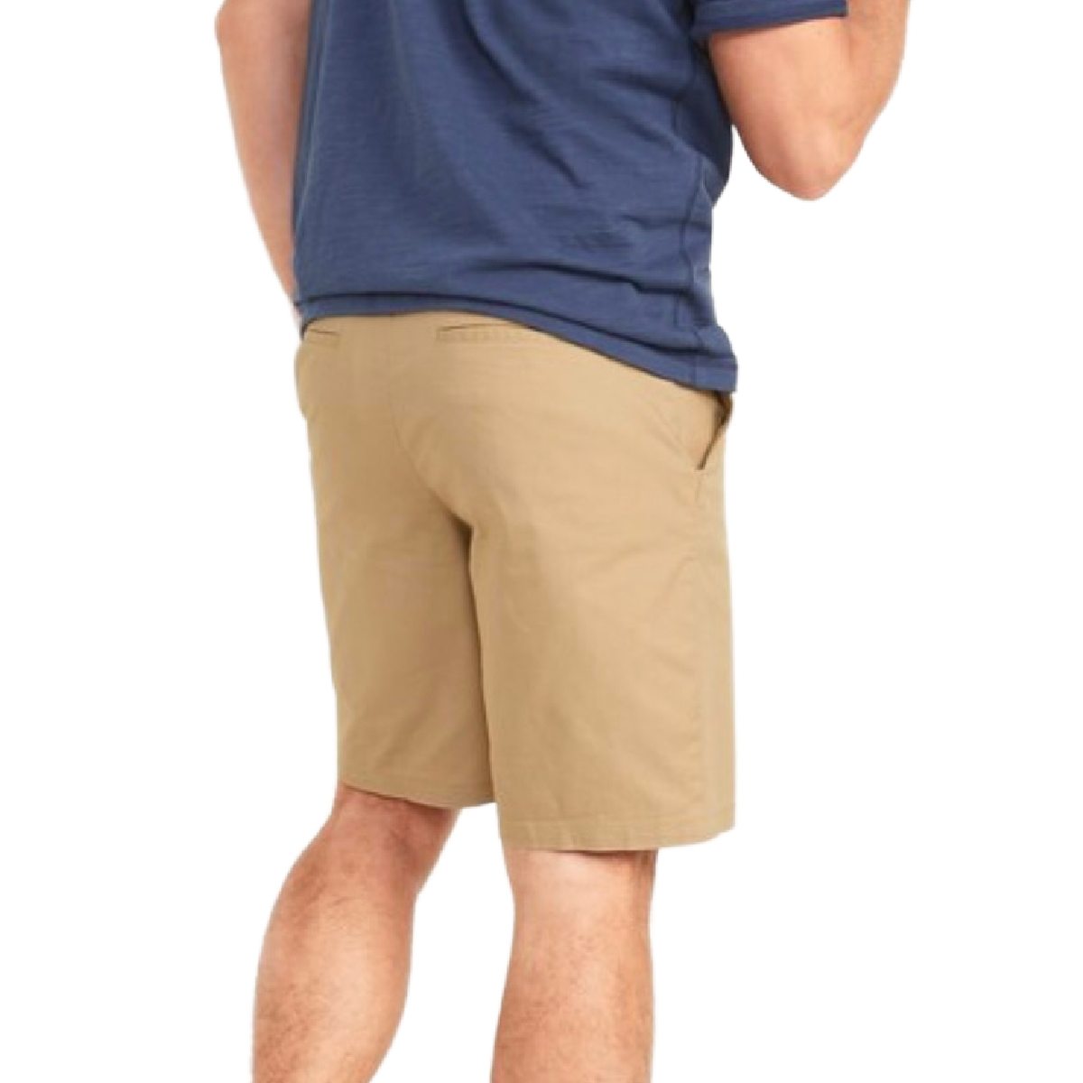 9" Inseam Slim Ultimate Tech Chino Shorts Men Size 54 Light Khaki Zip Pocket NWT