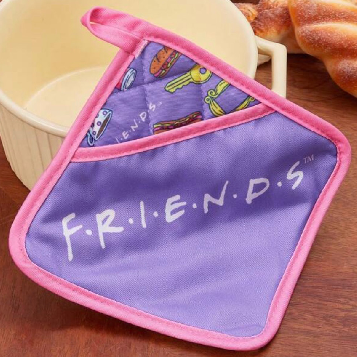 FRIENDS Kitchen Apron, Oven Mitt Glove, Pot Holder