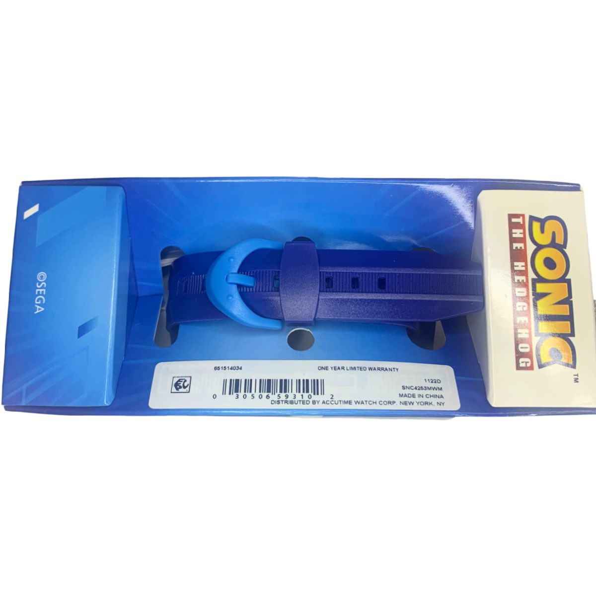 Sega SONIC THE HEDGEHOG Flashing LCD Watch Round Face Unisex Kids Boxed New