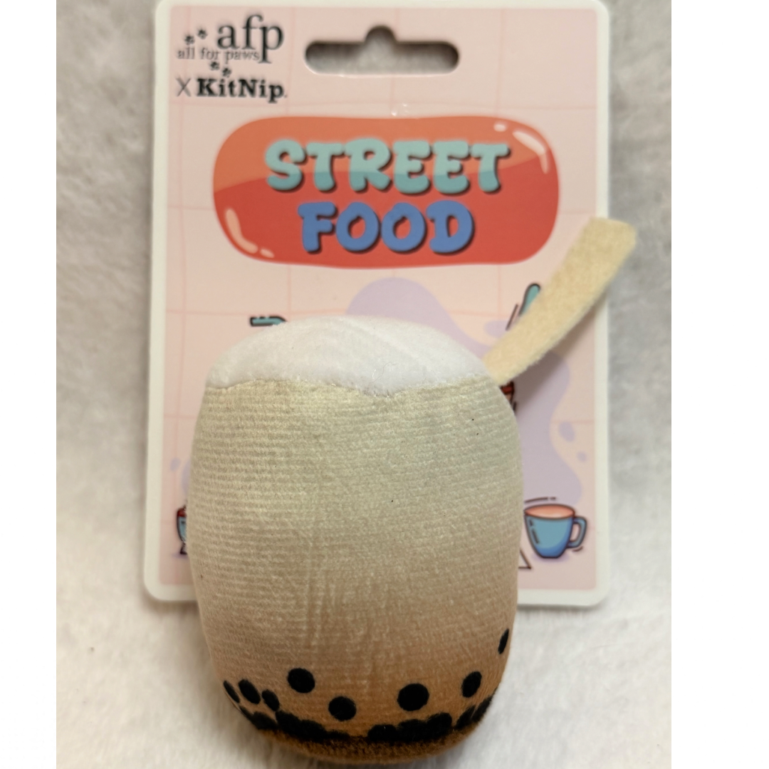 KitNip Kitty Cat STREET FOOD Interactive Wand Catnip Plush New Lot of 4 Cat Toys