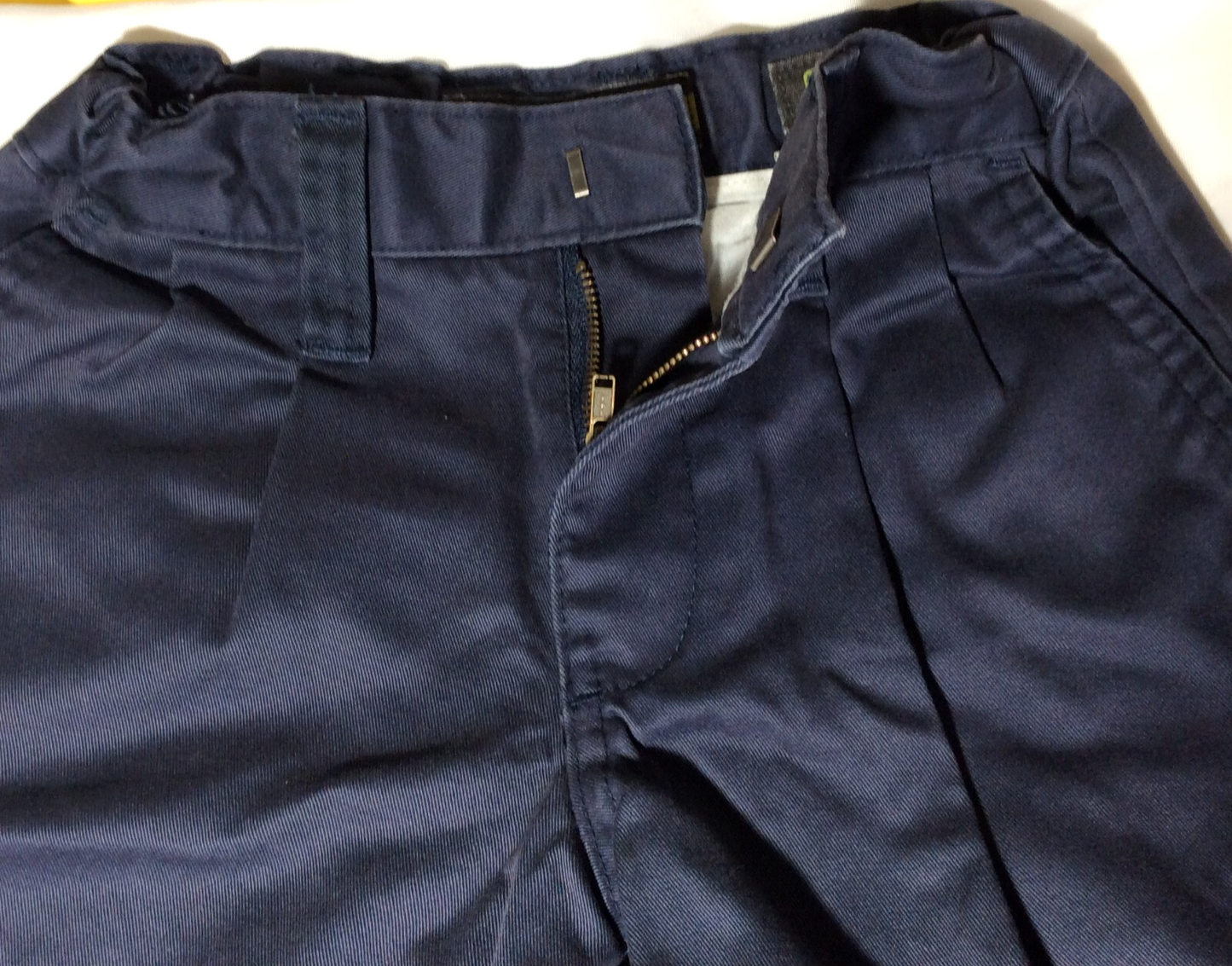 Old Navy Boys Chino Shorts Size 6 Adjustable Waist Blue Uniform Lot of 2