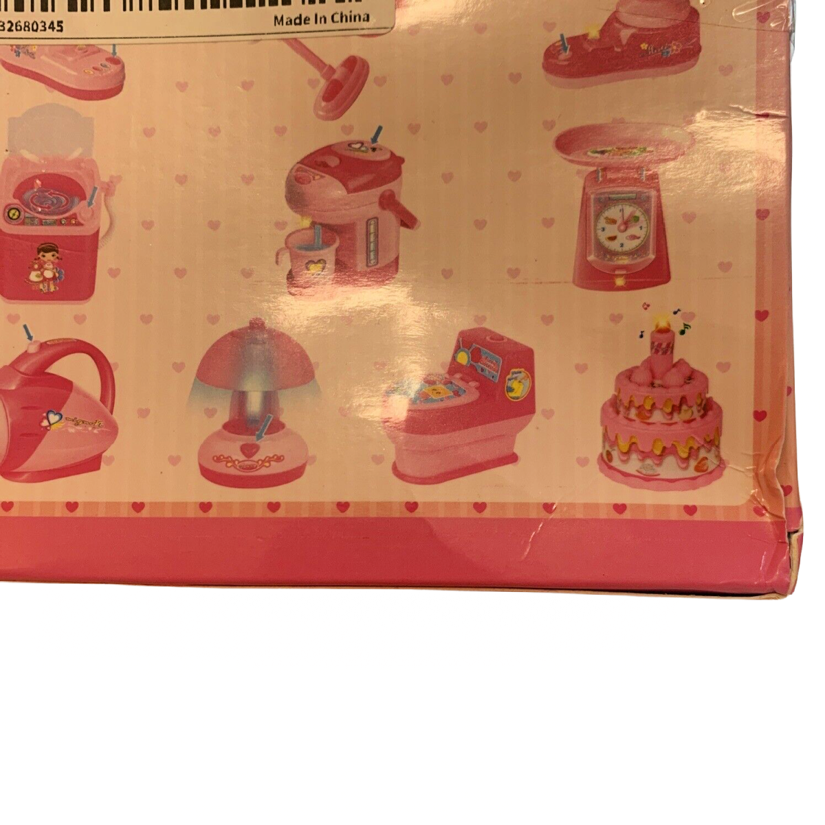 Pretend Play House Small Toy Desk Lamp Pink AA Battery Operated NIB