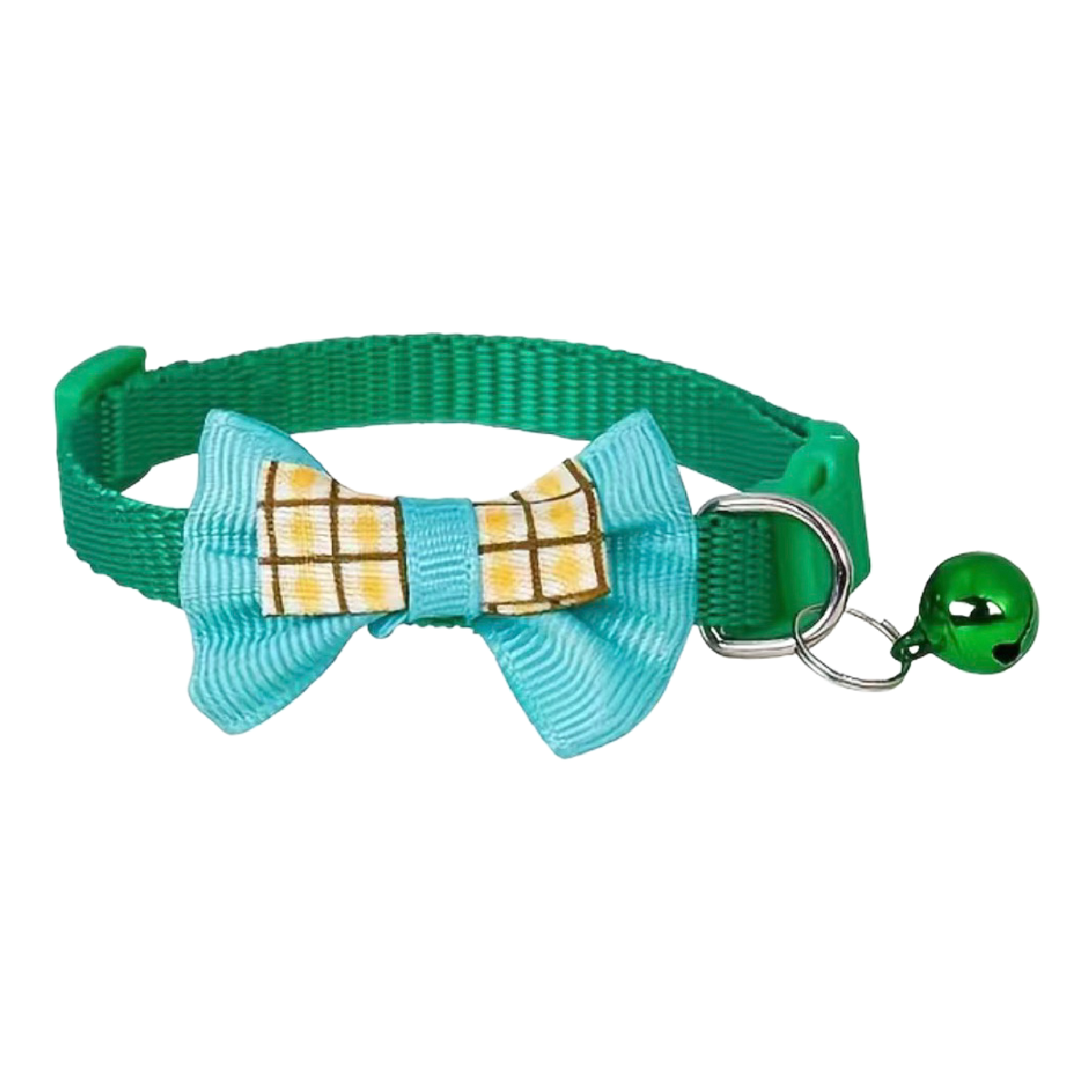 Plaid Bow Adjustable Kitty Cat Or Puppy Breakaway Collar w/ Bell NEW