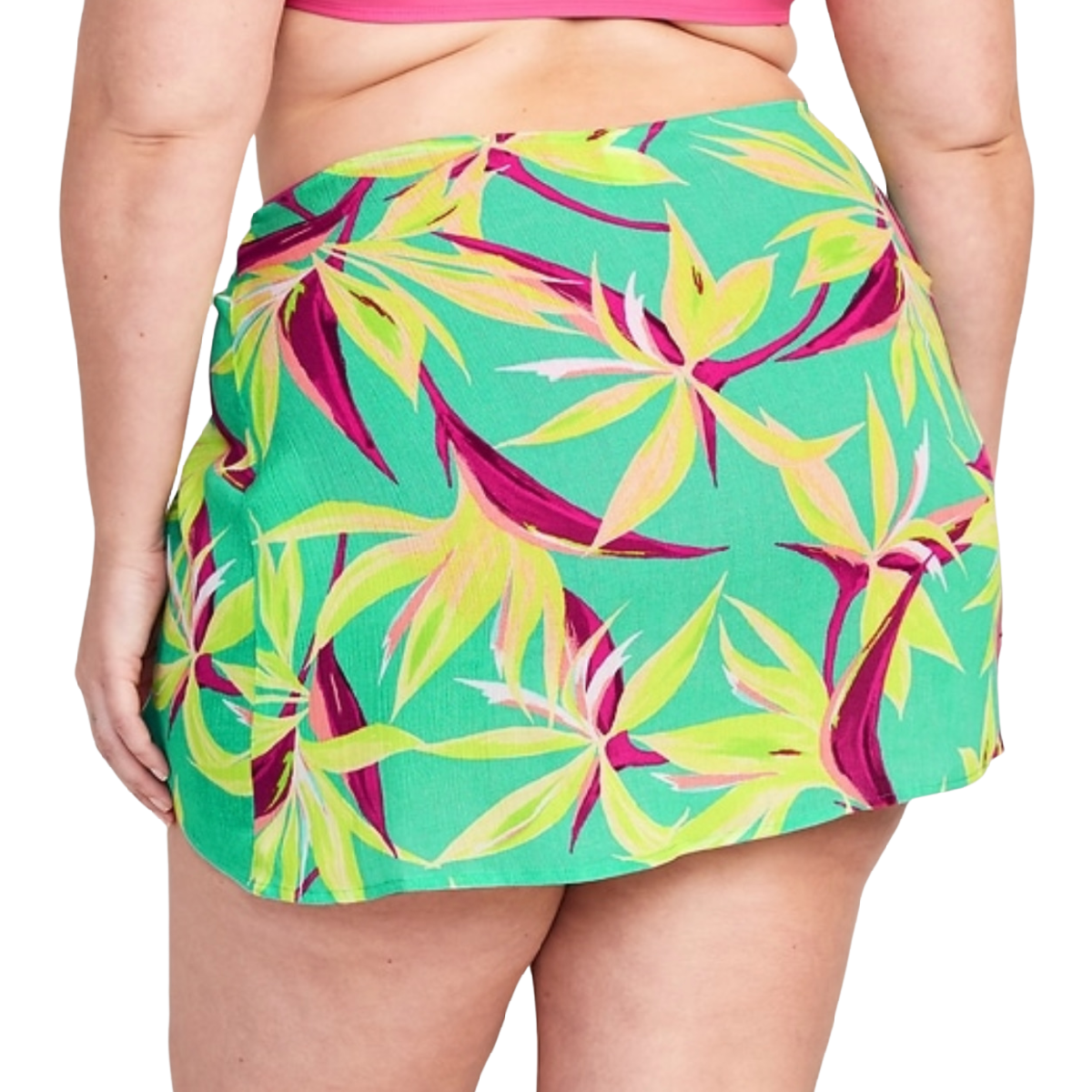 High-Waisted Wrap-Front Gauze Sarong Swim Skirt for Women Pool Beach Summer NWT