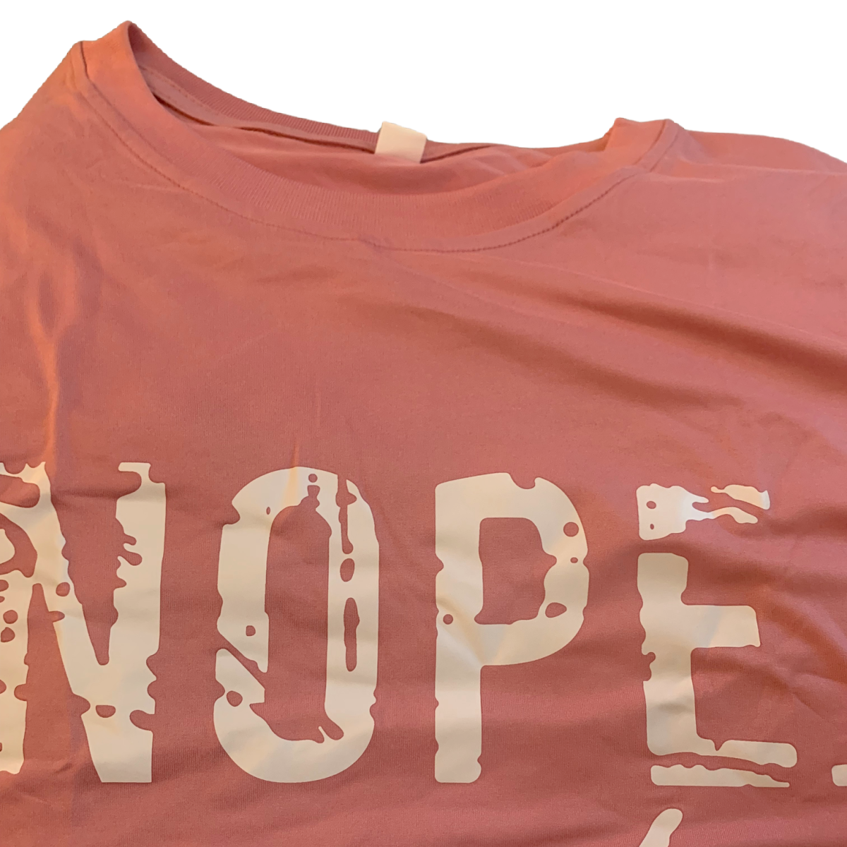 Women's "Nope Not Today" Print Graphic T-Shirt Size XXL (14) Pink Top NWT