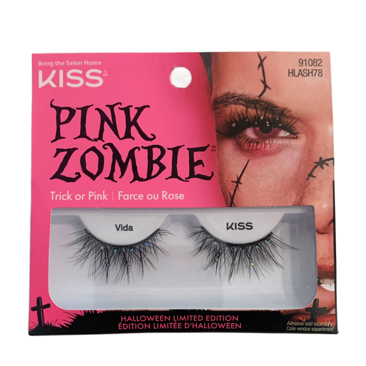KISS Zombie Spooky Fairy Halloween False Eyelashes Ltd. Ed. HLASH 58, 61, 62, 78