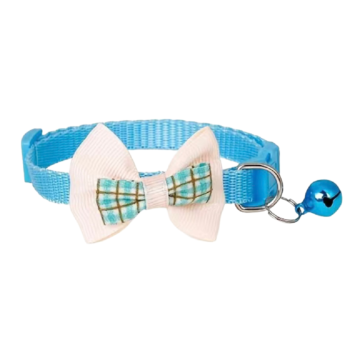 Plaid Bow Adjustable Kitty Cat Or Puppy Breakaway Collar w/ Bell NEW