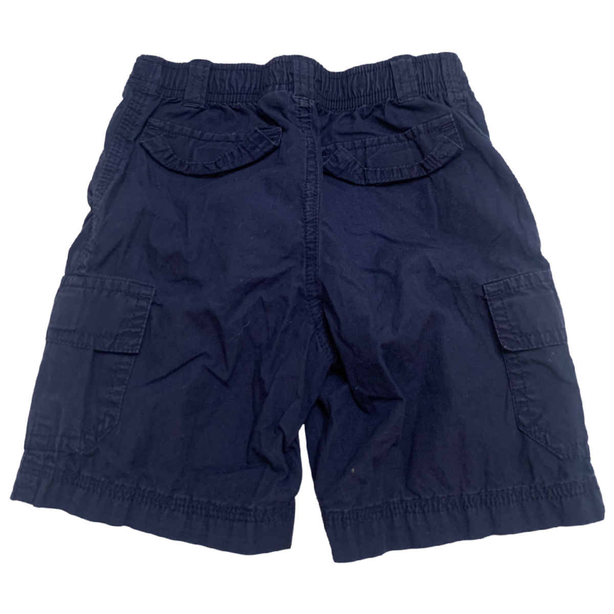 Lot of 2 Toddler Boys Shorts Size 3T Maroon & Navy Blue Elastic Adjustable Waist