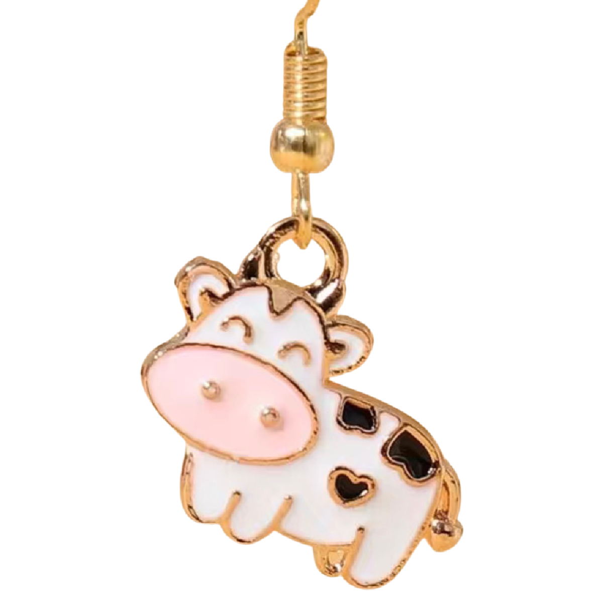 Cute Happy Cow Earrings Dairy Farm Animals 1.4" Dangle Drop Casual NEW