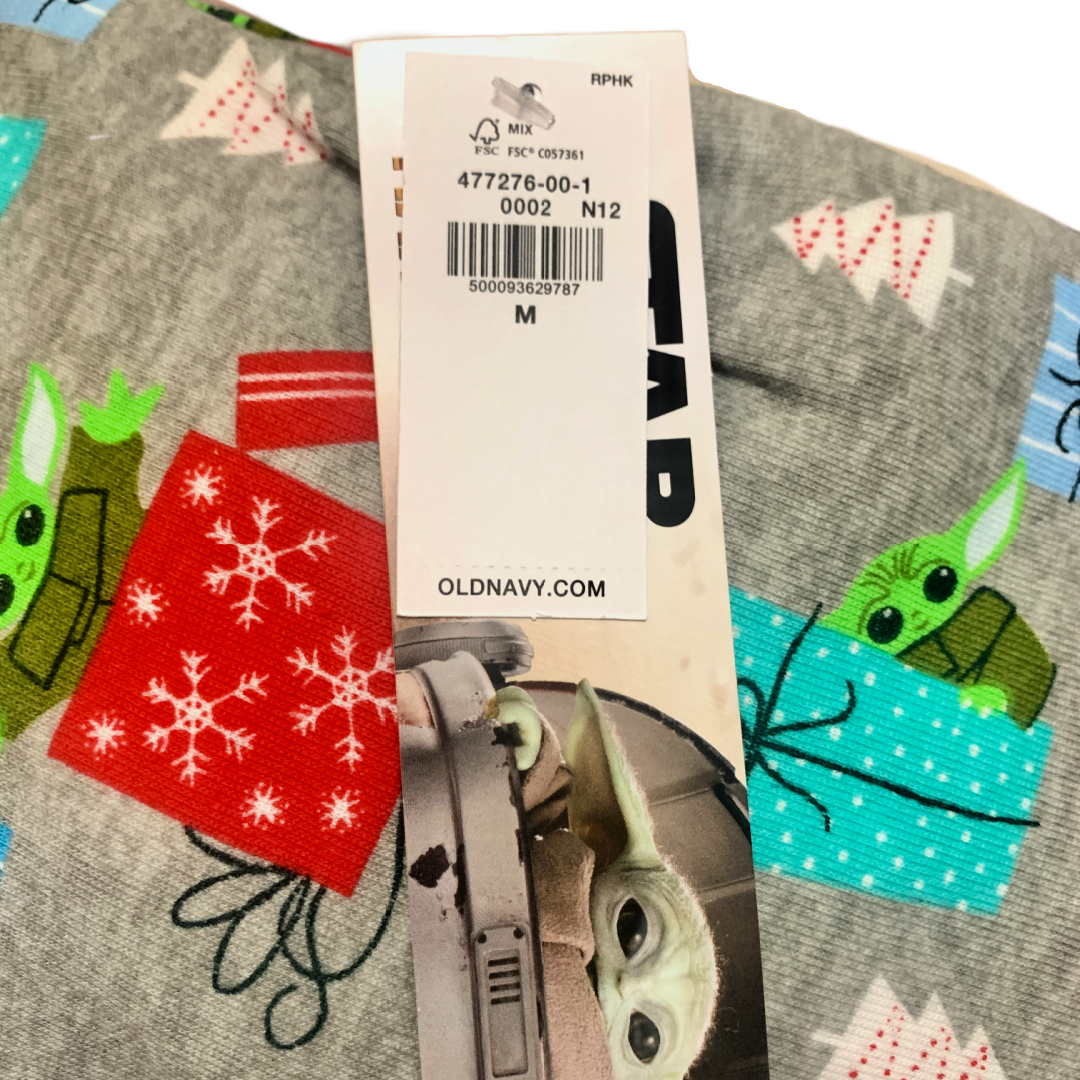 Star Wars Mandalorian Medium PJs 2pc Christmas Set Long Sleeve Top Pants New