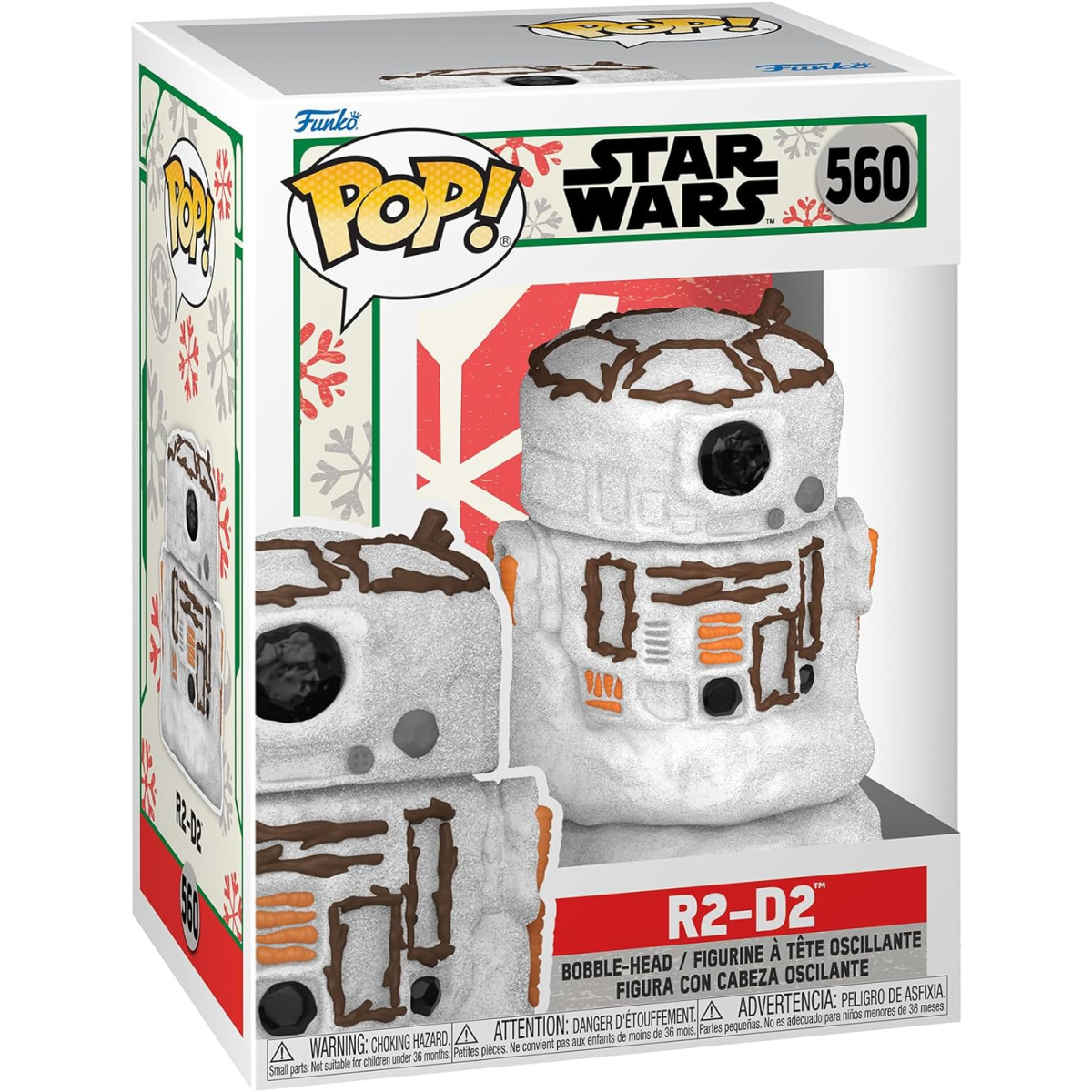 Funko Pop! Star Wars Holiday C-3PO & R2-D2 Snowman Bobbleheads NEW Vinyl 2ps Lot