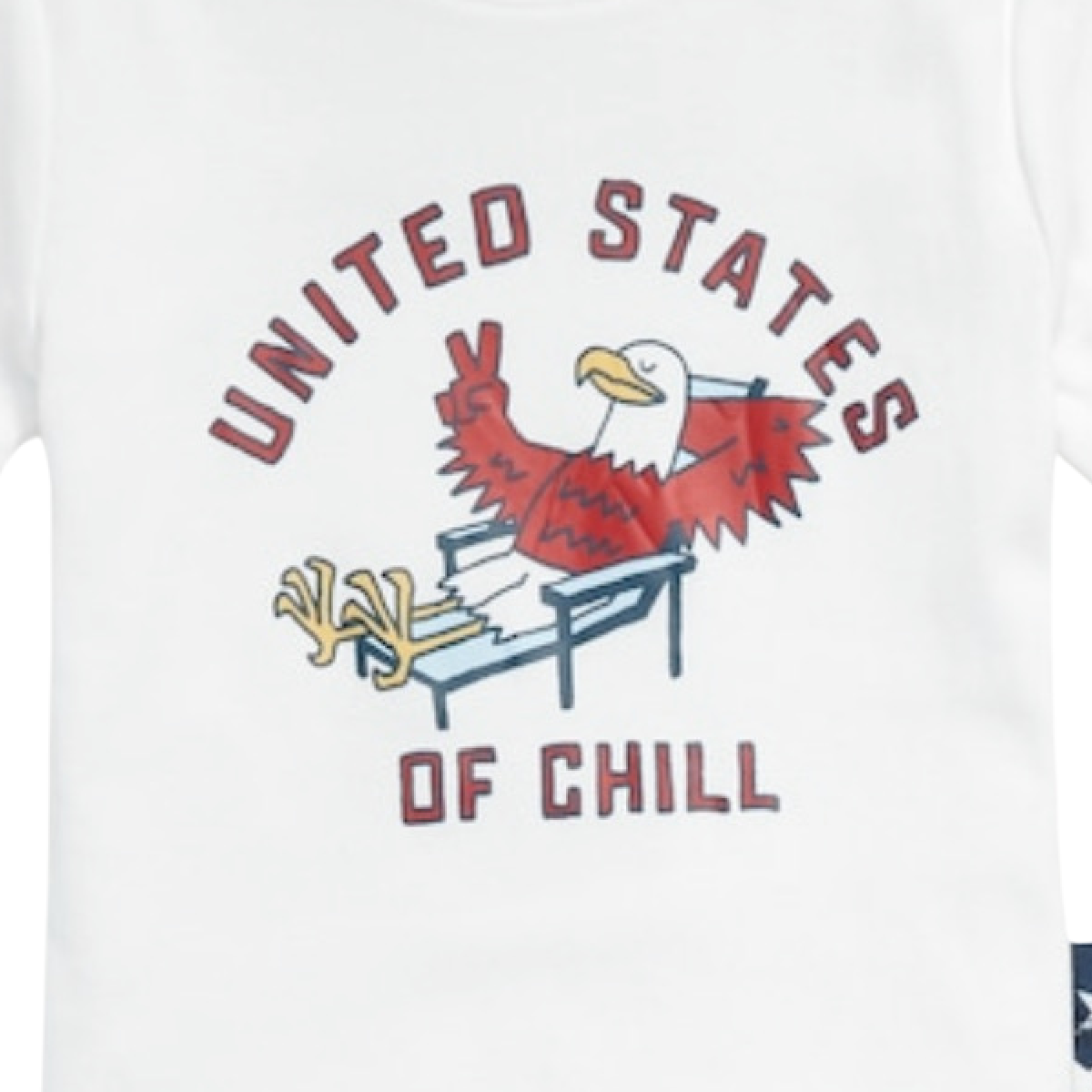 USA Top & Short Pajamas 2pc Set for Kids Eagle Summer Chill Snug-Fit Unisex NWT