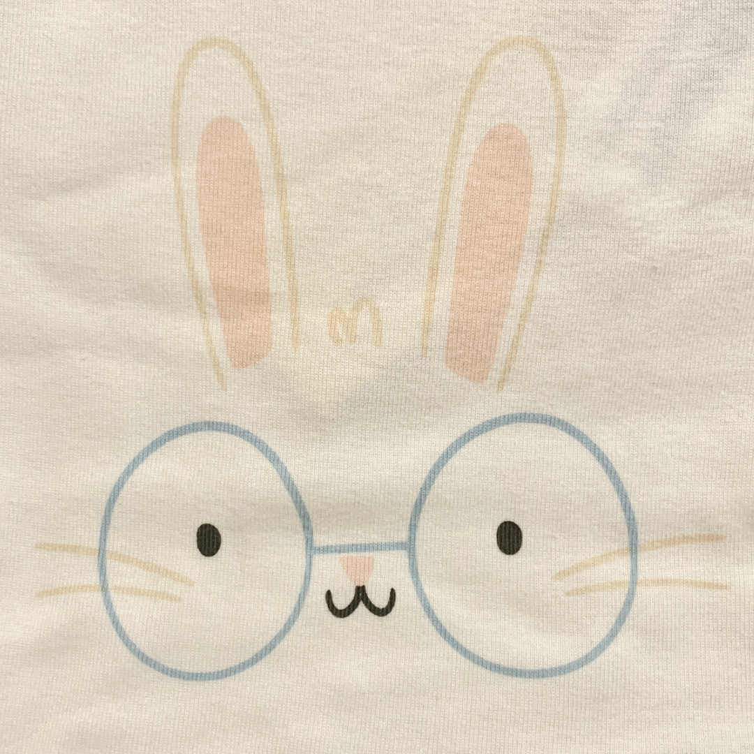 2pc Baby Snug Fit PJs Size 12-18 Months Short Sleeve Top & Pants New Bunny Set