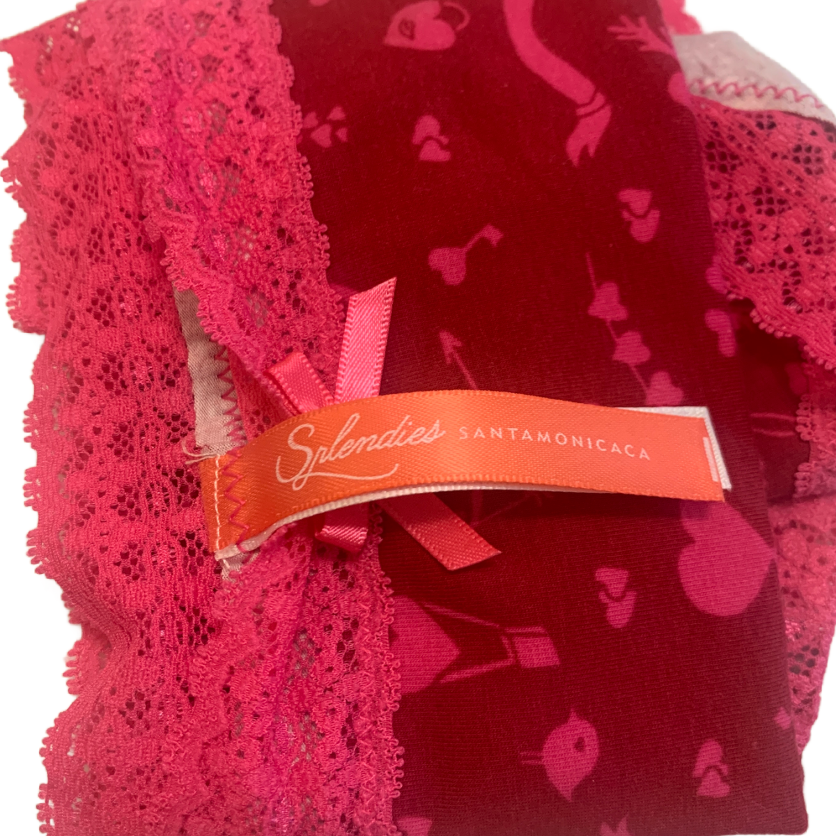 Splendies Love Valentine Cupid Arrow Cheeky Panties 4x Cotton Lot of 3 New Pairs