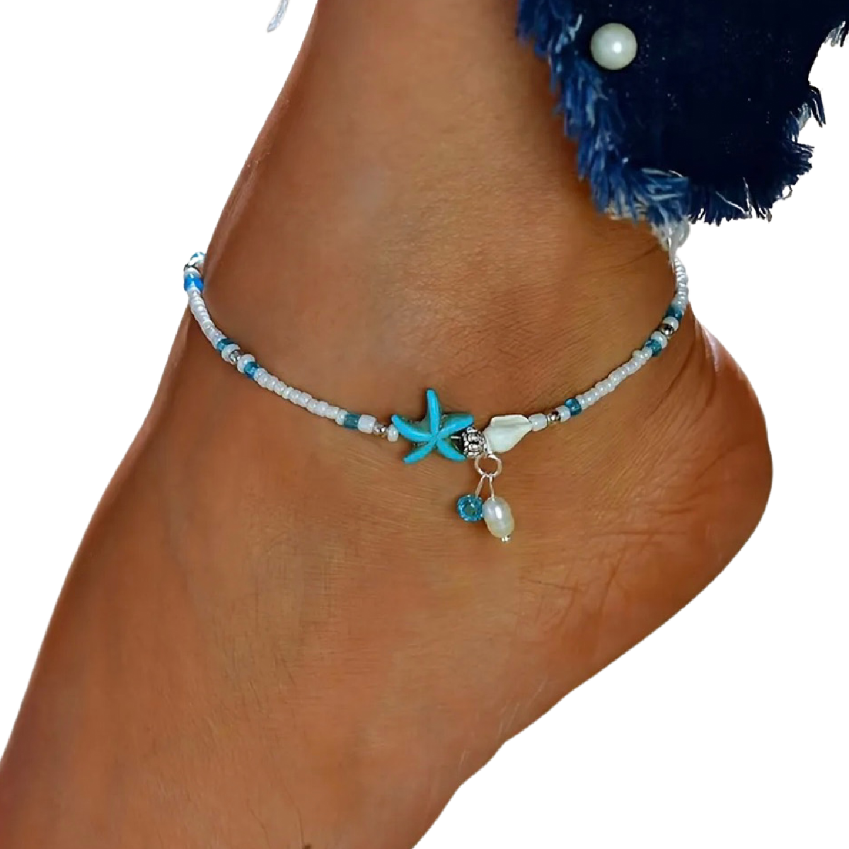 Bohemian Starfish Conch Beaded Charm Anklet Bracelet Beach Summer Jewelry New