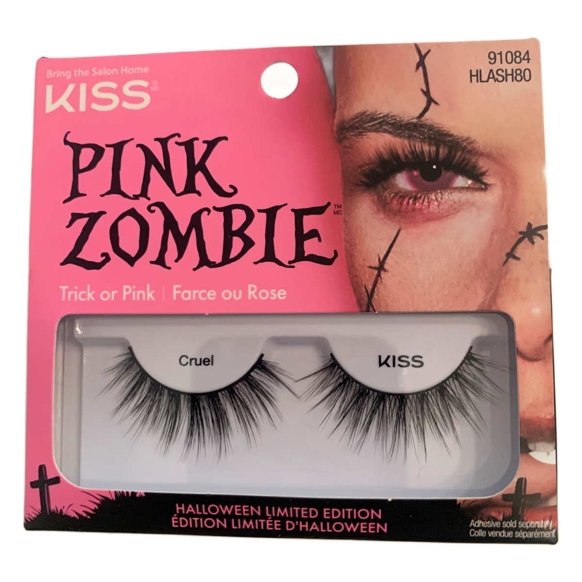 KISS Pink Zombie False Eyelashes Limited Edition HLASH 79, 80, 81 New Lot of 4