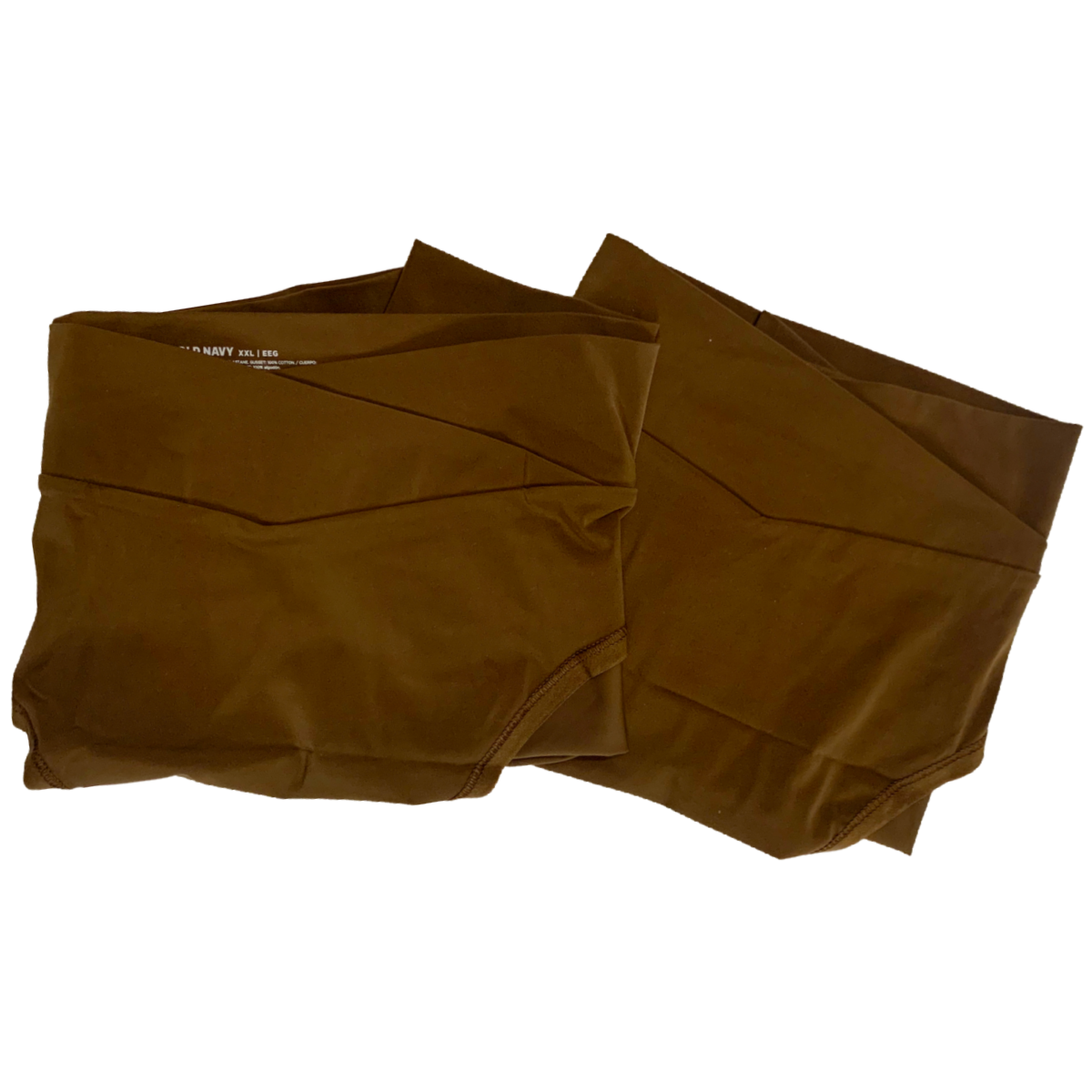 Maternity 2-Pack Soft Knit Low-Rise Bikini Underwear Panties XXL Dark Walnut NWT
