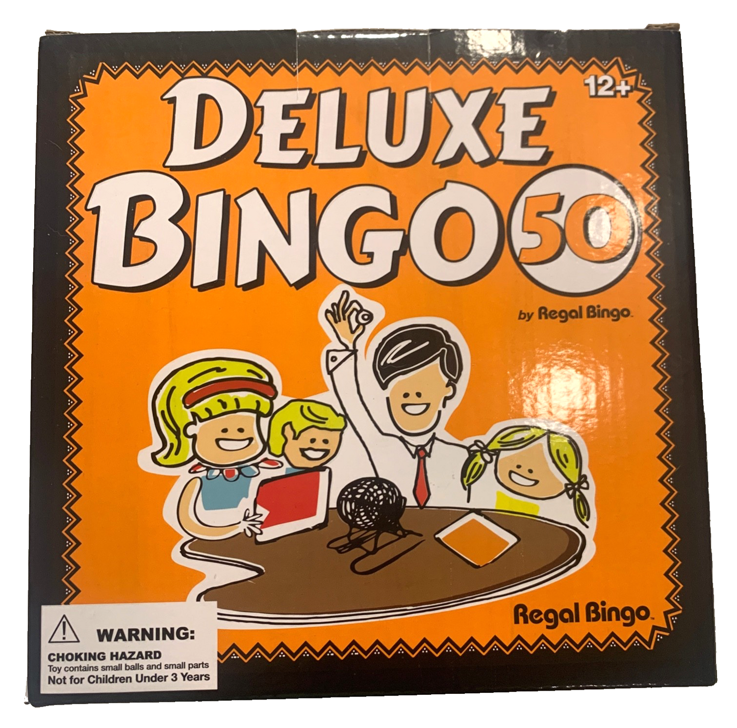 Regal Games Deluxe Bingo 50 Set with Rotary Cage, 75 Balls, 50 Cards, 150 Chips