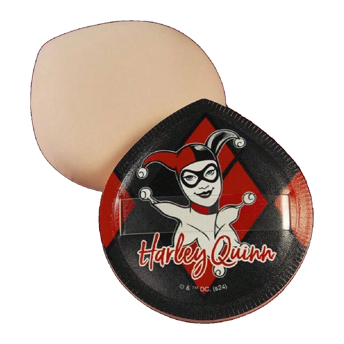 Harley Quinn D.C. Comics Makeup Powder Puff 2pc Set Soft Cartoon New Lot