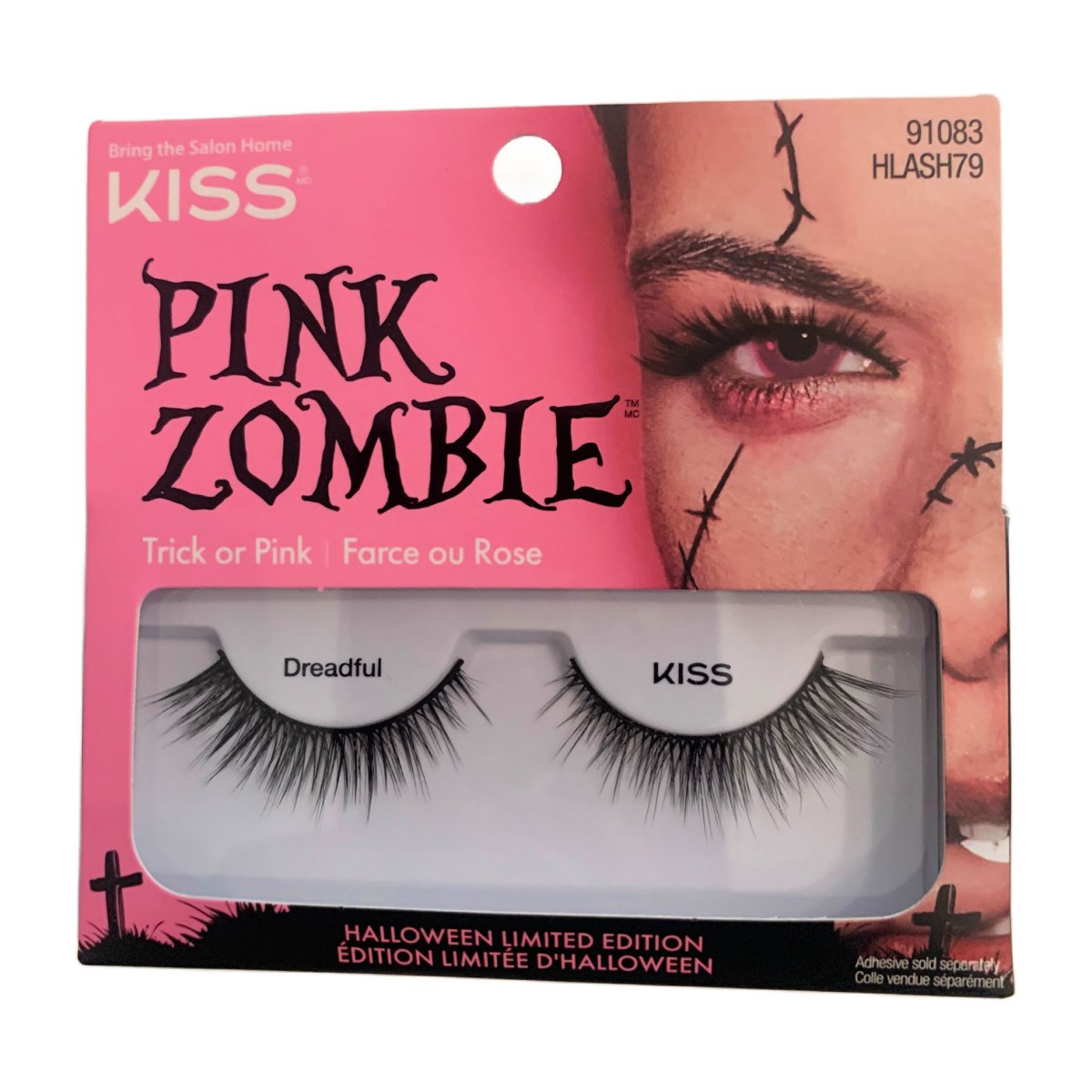 KISS Pink Zombie False Eyelashes Limited Edition HLASH 79, 80, 81 New Lot of 4