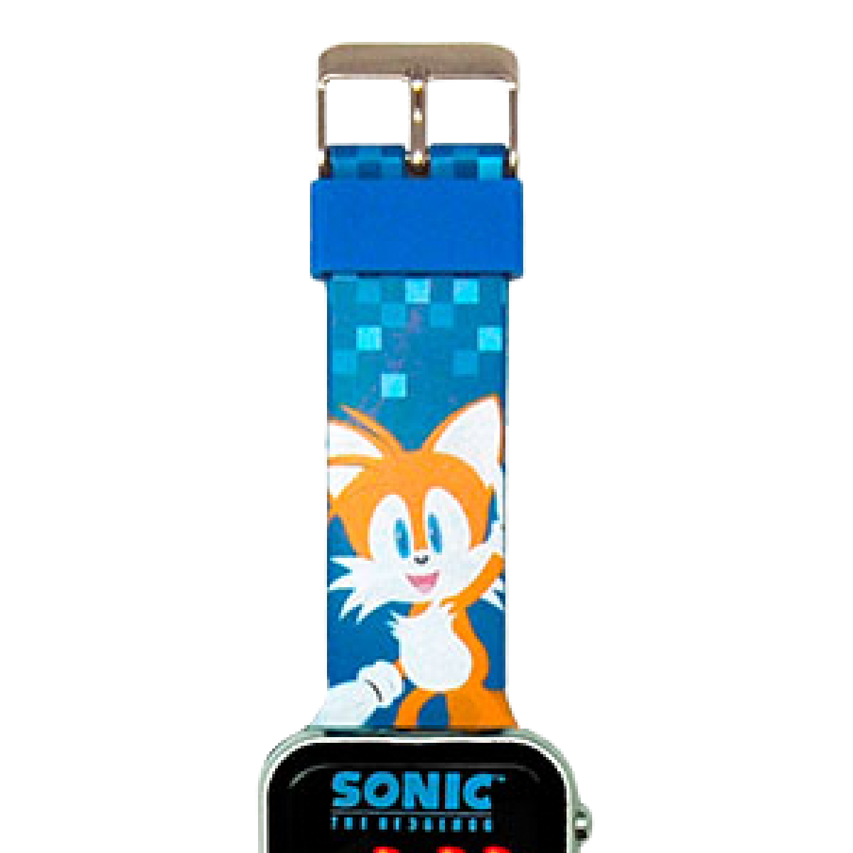 Sega SONIC The Hedgehog LED Watch Blue Square Face Unisex Kids NEW In Box