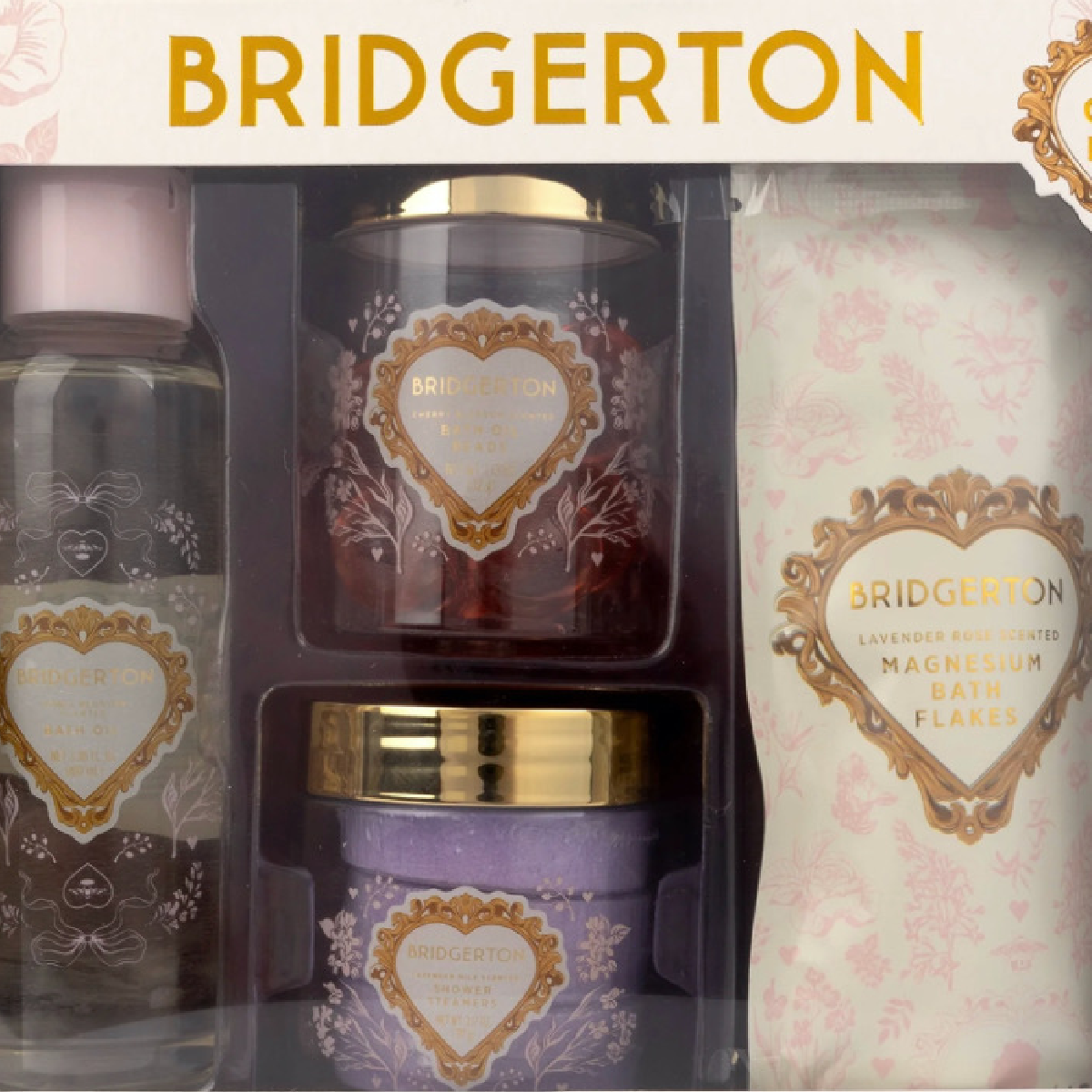 Bridgerton Soothing Bath Set Queens Edition - Flakes Oil Beads Steamers SEALED