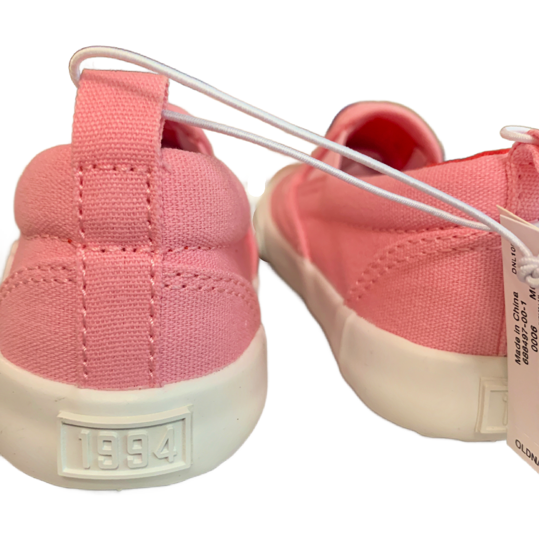 Canvas Slip-On Sneakers for Toddler Girls Pink Shoes w/ Strawberry Patch NWT Old Navy