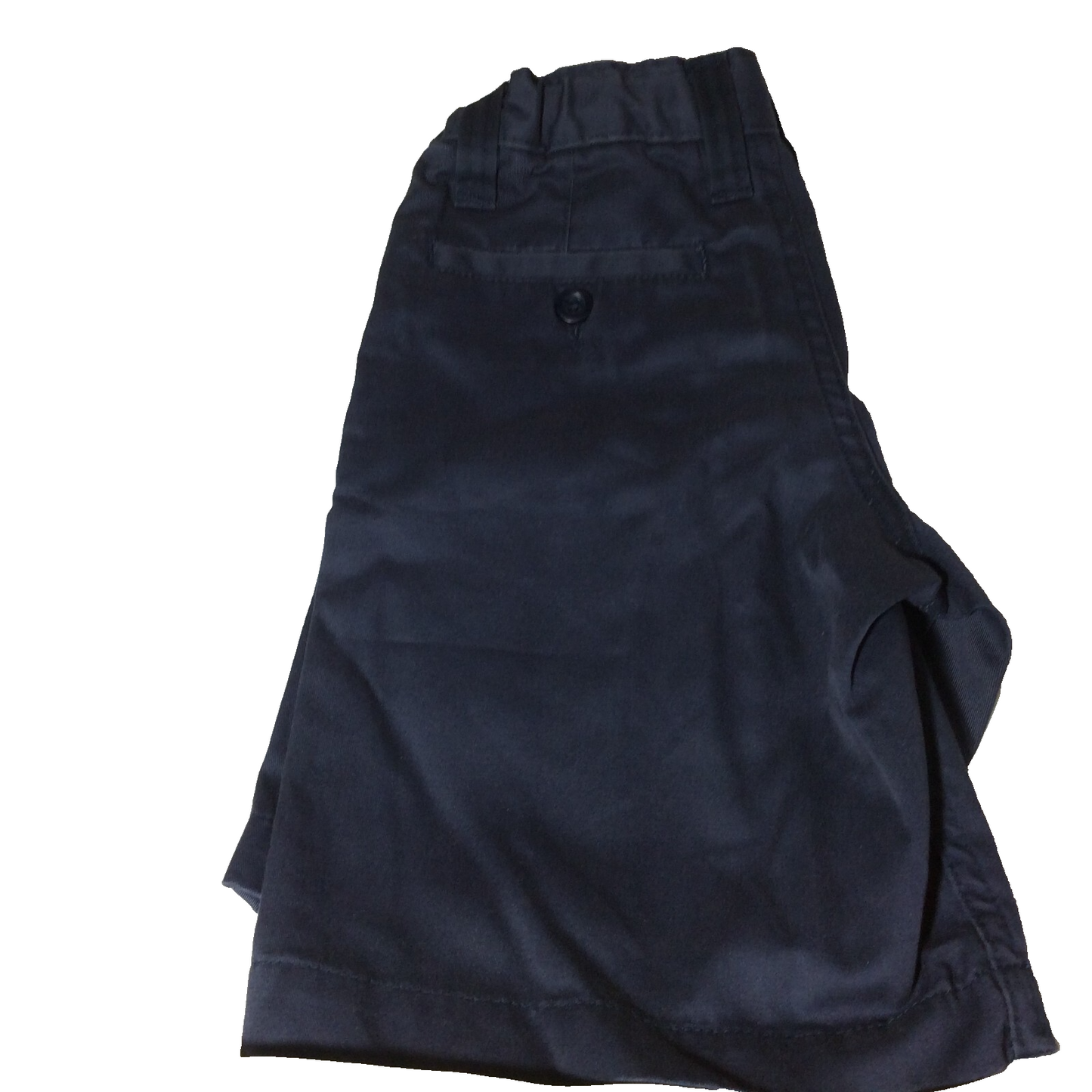 Old Navy Boys Chino Shorts Size 6 Adjustable Waist Blue Uniform Lot of 2