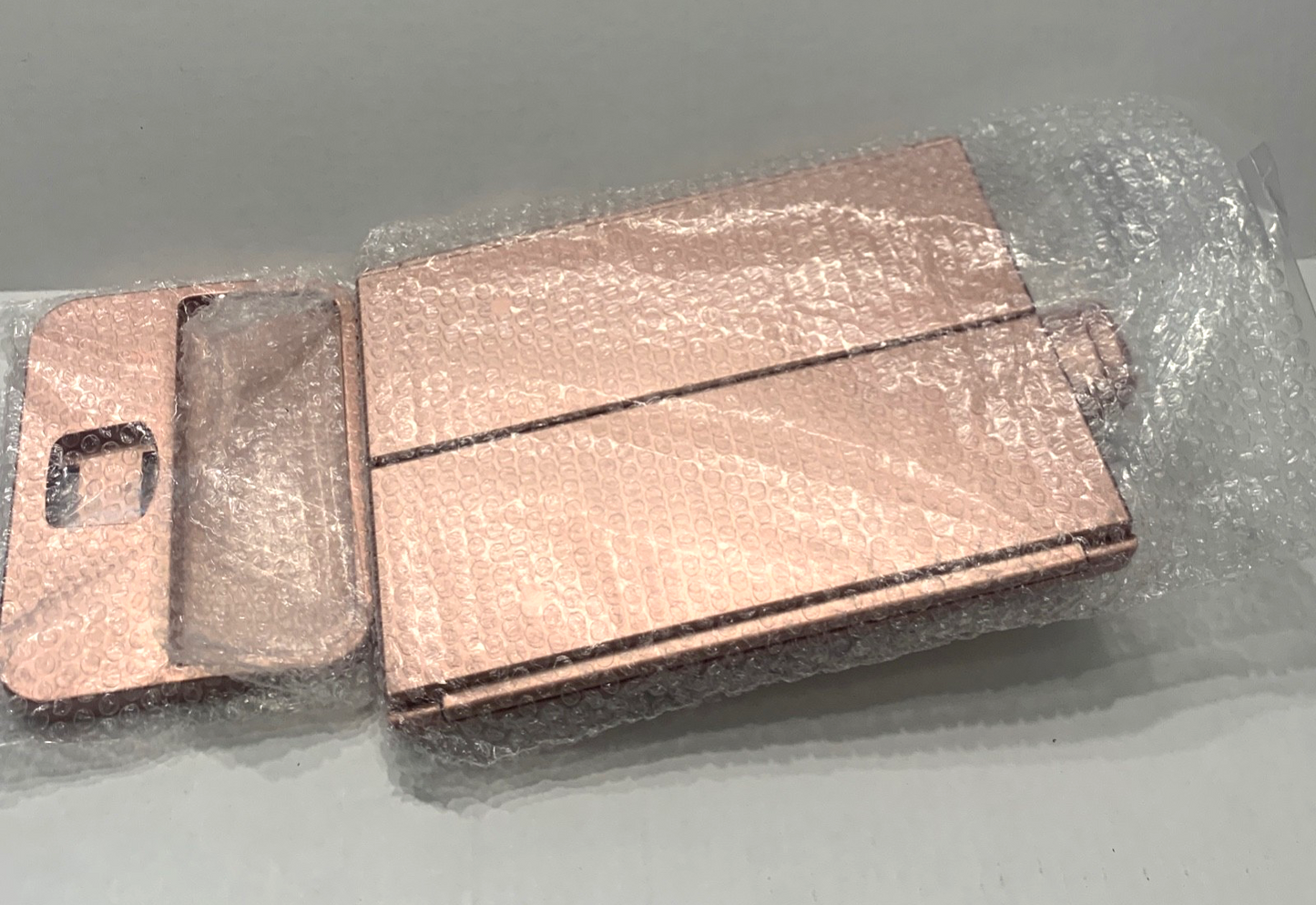 Onyx LED Makeup Mirror Rotating 1x 2x 3x Manification Rose Gold USB Battery New
