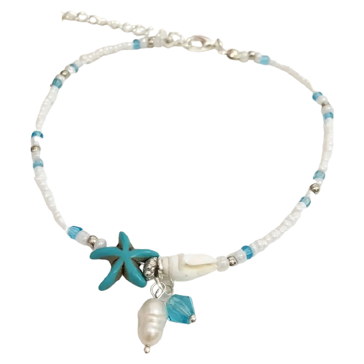 Bohemian Starfish Conch Beaded Charm Anklet Bracelet Beach Summer Jewelry New