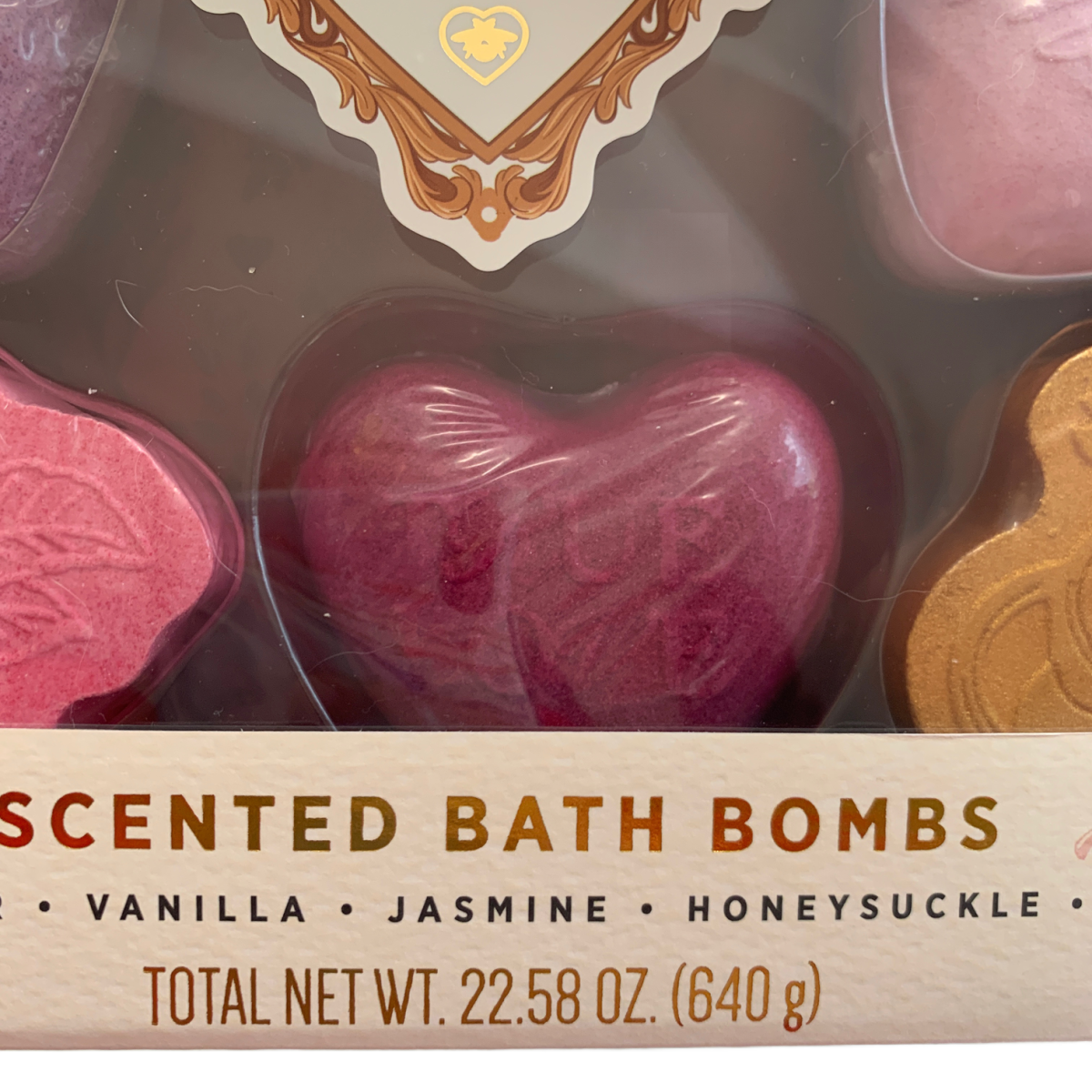 Bridgerton True Love 8 Scented Bath Bombs Honey, Rose, Lavender, Jasmine Sealed