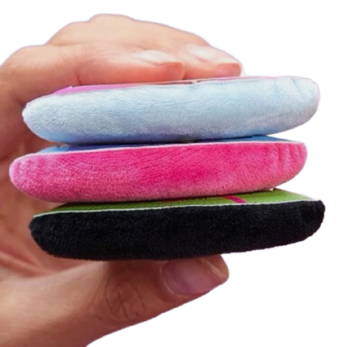 Powerpuff Girls Makeup Powder Puffs 3pc Set Soft Teardrop Cartoon Network NEW