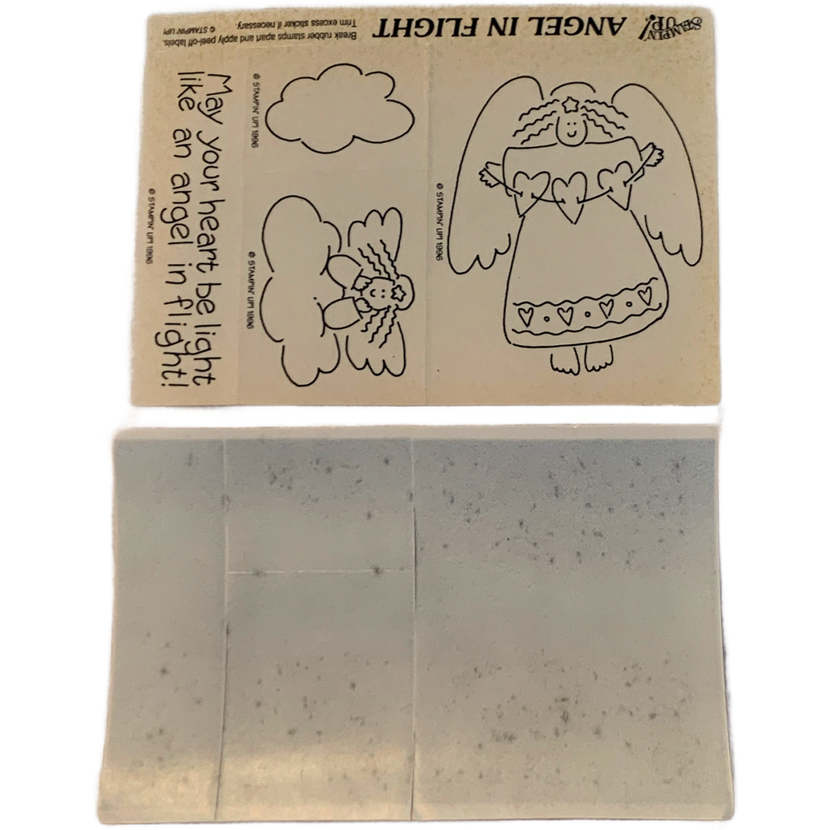 Stampin' Up ANGELS IN FLIGHT Foam Mounted Rubber Stamps 1996 New Lot Vintage
