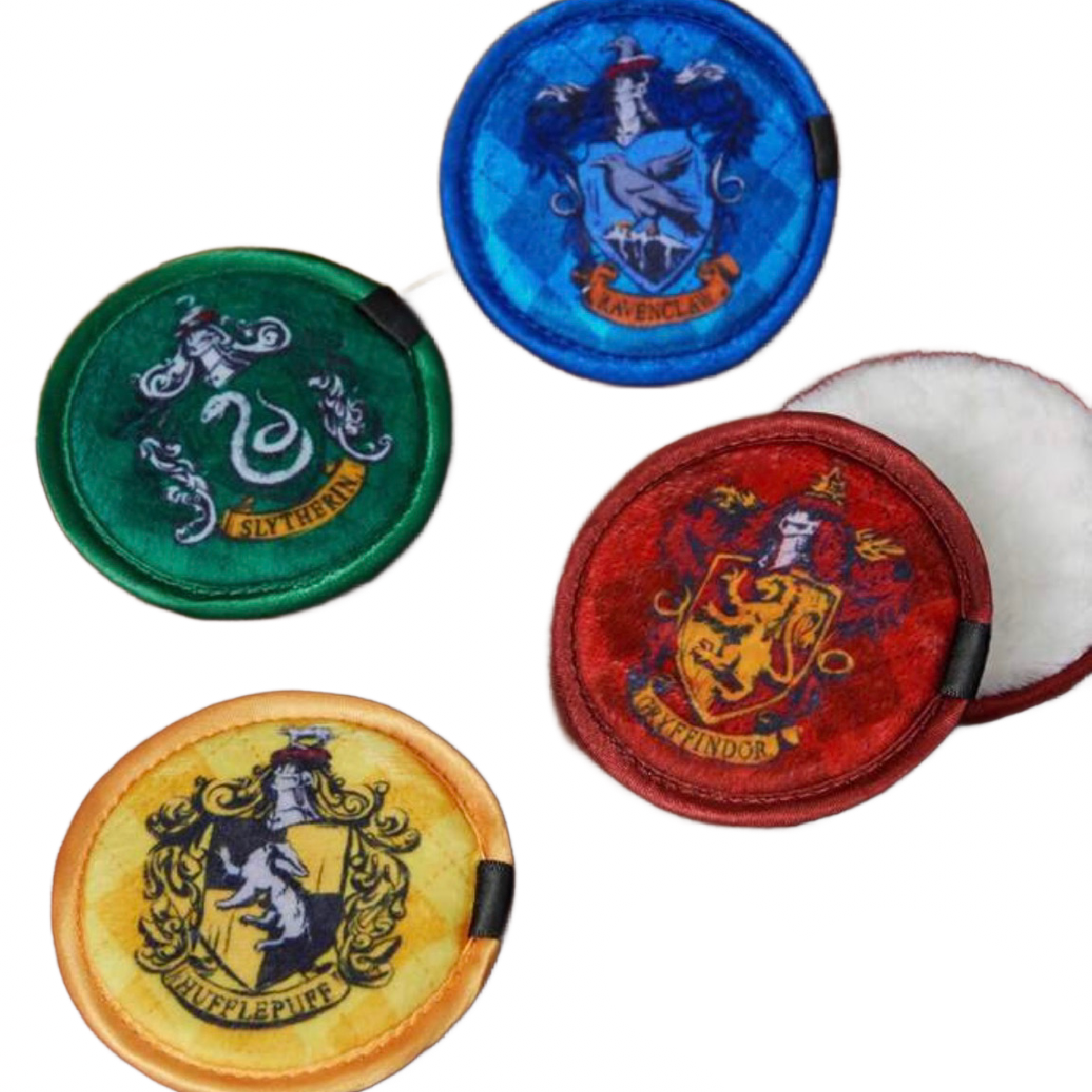 Harry Potter Hogwarts Logo Reusable Makeup Cleaning Puffs & Blending Sponges New