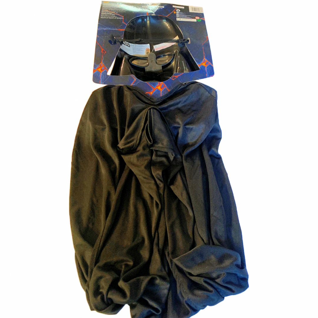 Star Wars DARTH VADER Halloween Child Costume Mask & Cape Set New