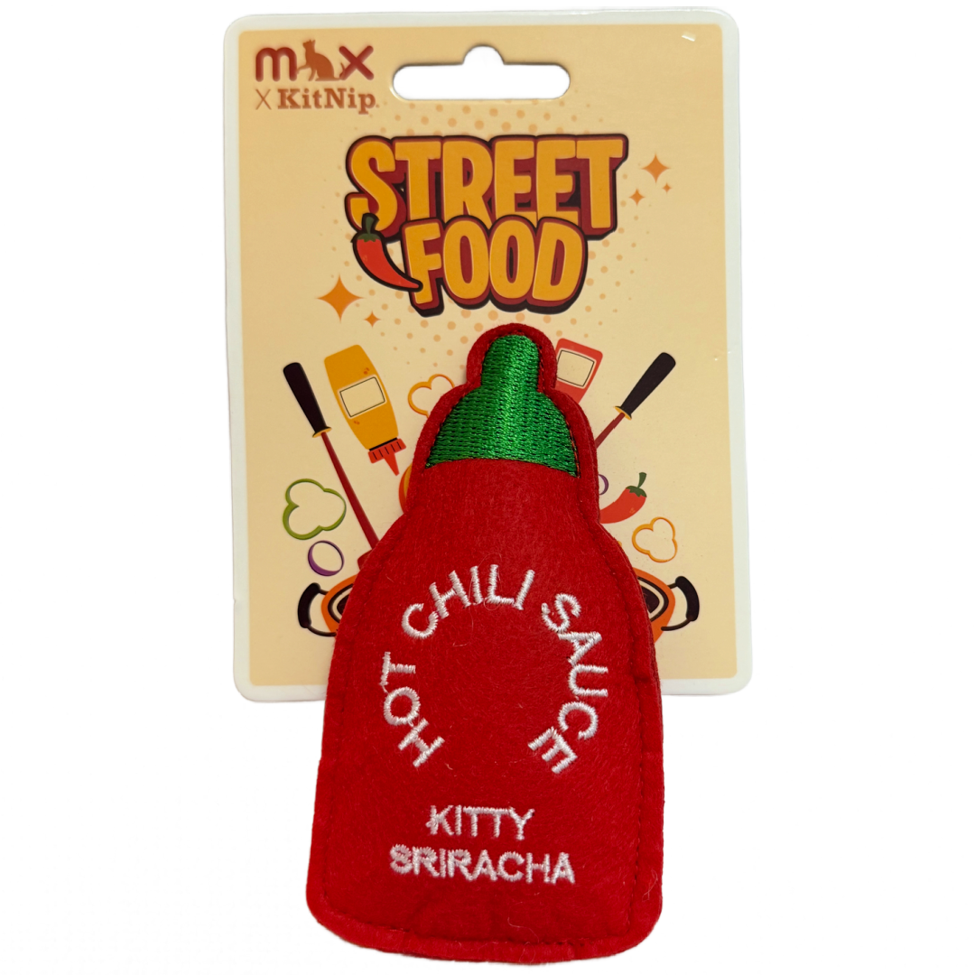 KitNip Kitty Cat STREET FOOD Interactive Wand Catnip Plush New Lot of 4 Cat Toys