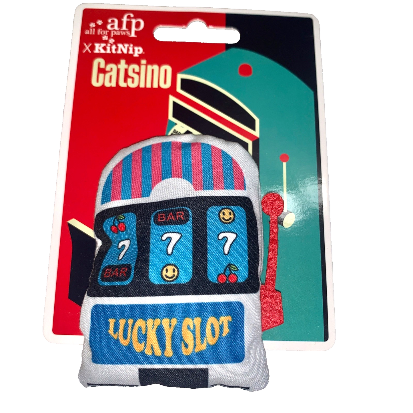 Kitty Cat Casino Theme Interactive Wand Catnip Plush Kicker New Lot of 4 Toys