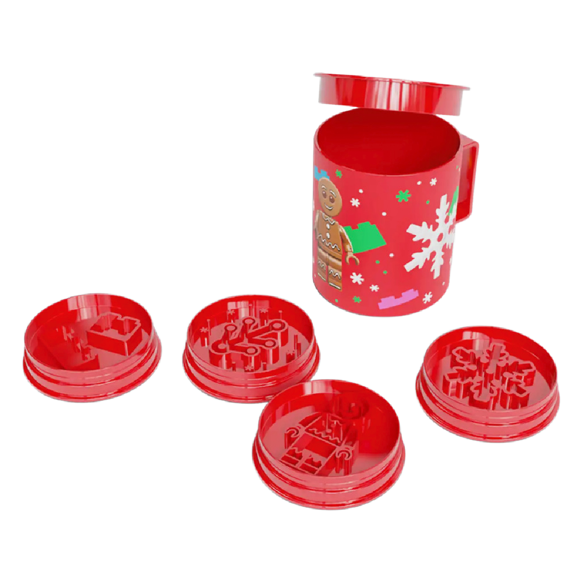 LEGO Holiday Mug & Cookie Stamps Cutters Set Christmas VIP 5008259 NEW In Box