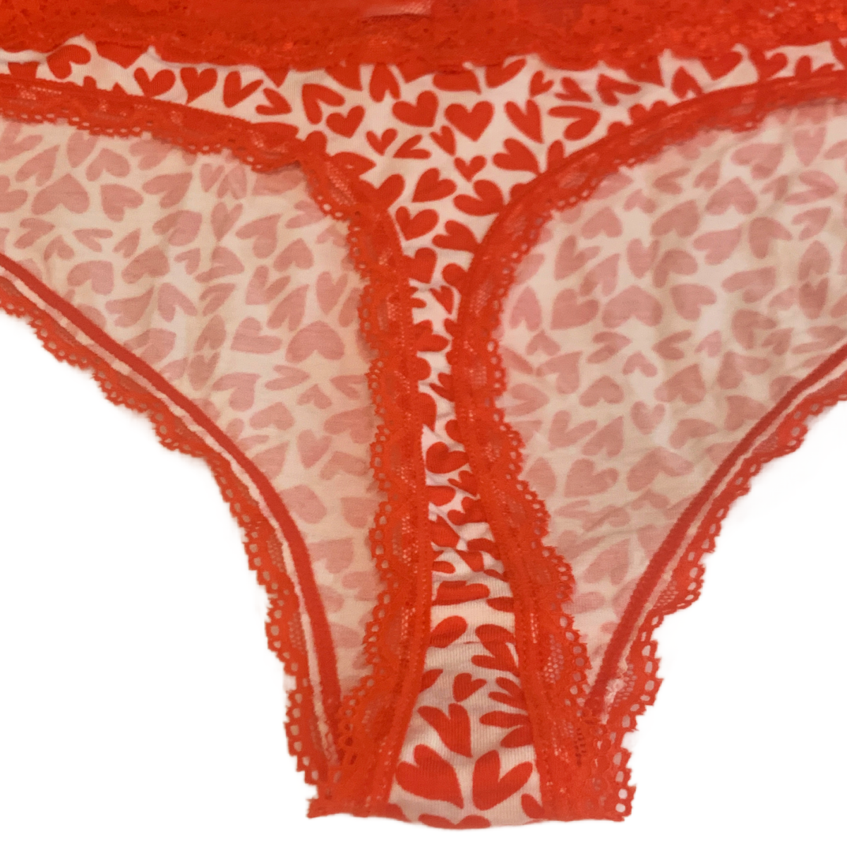Splendies Valentine Hearts Thong Panties Size 4x Silky Rayon New Pair Underwear