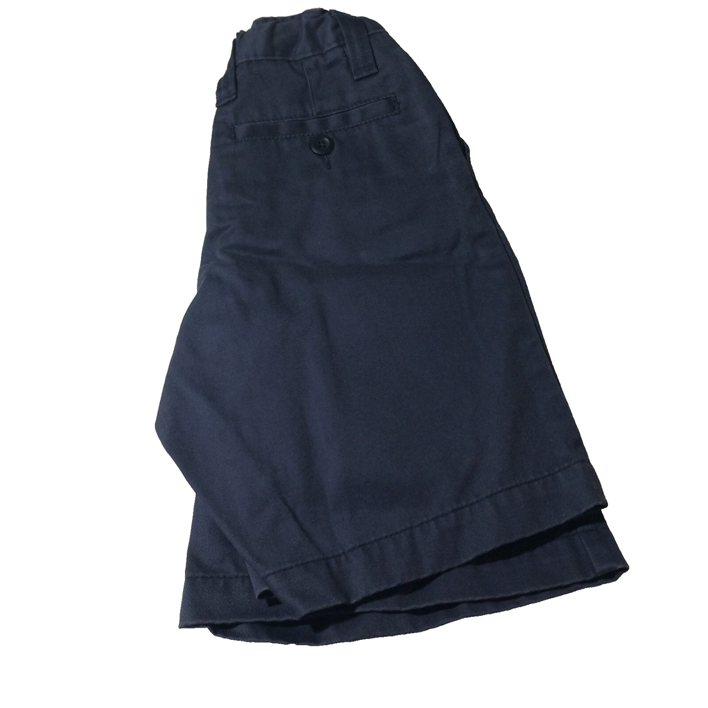 Old Navy Boys Chino Shorts Size 6 Adjustable Waist Blue Uniform Lot of 2