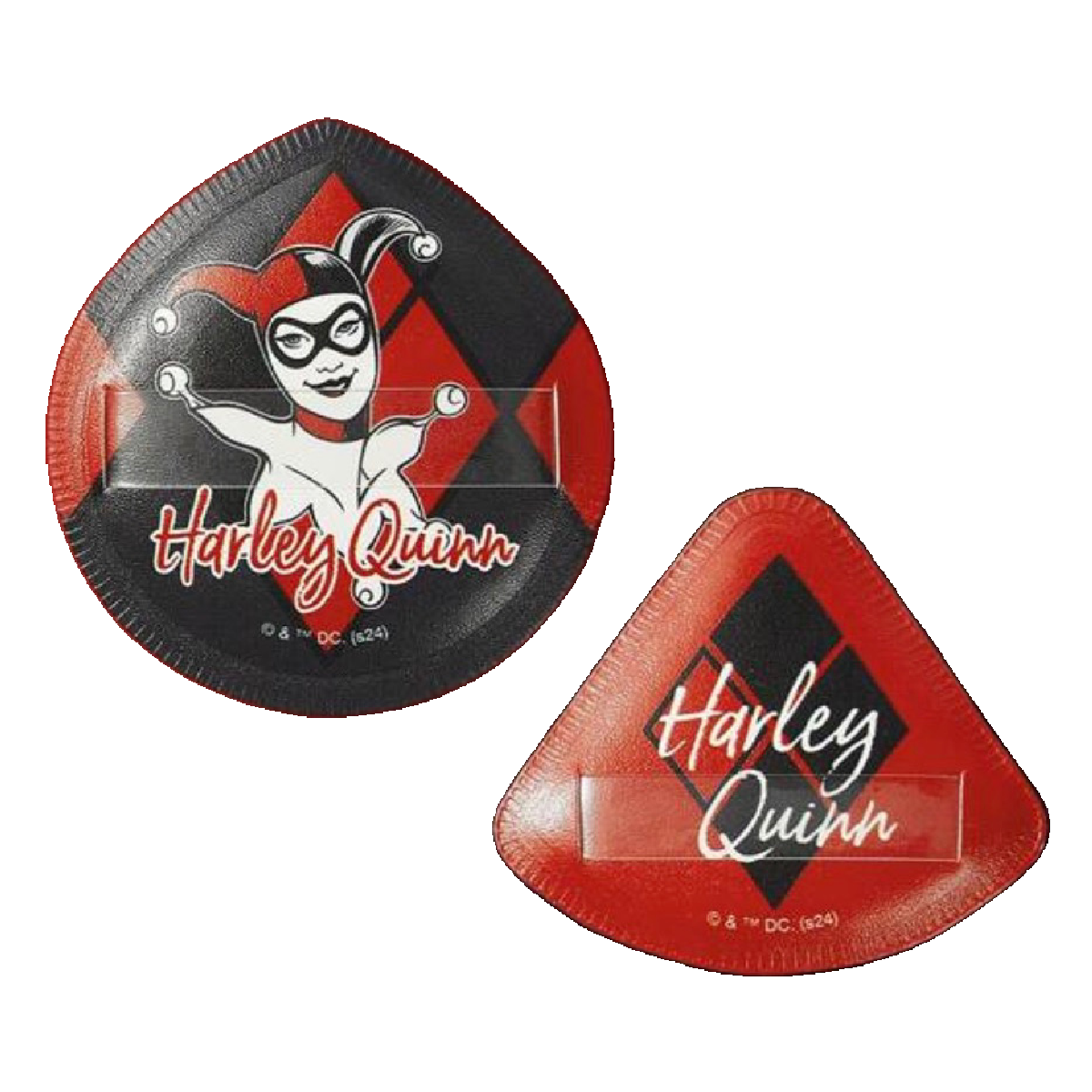 Harley Quinn D.C. Comics Makeup Powder Puff 2pc Set Soft Cartoon New Lot